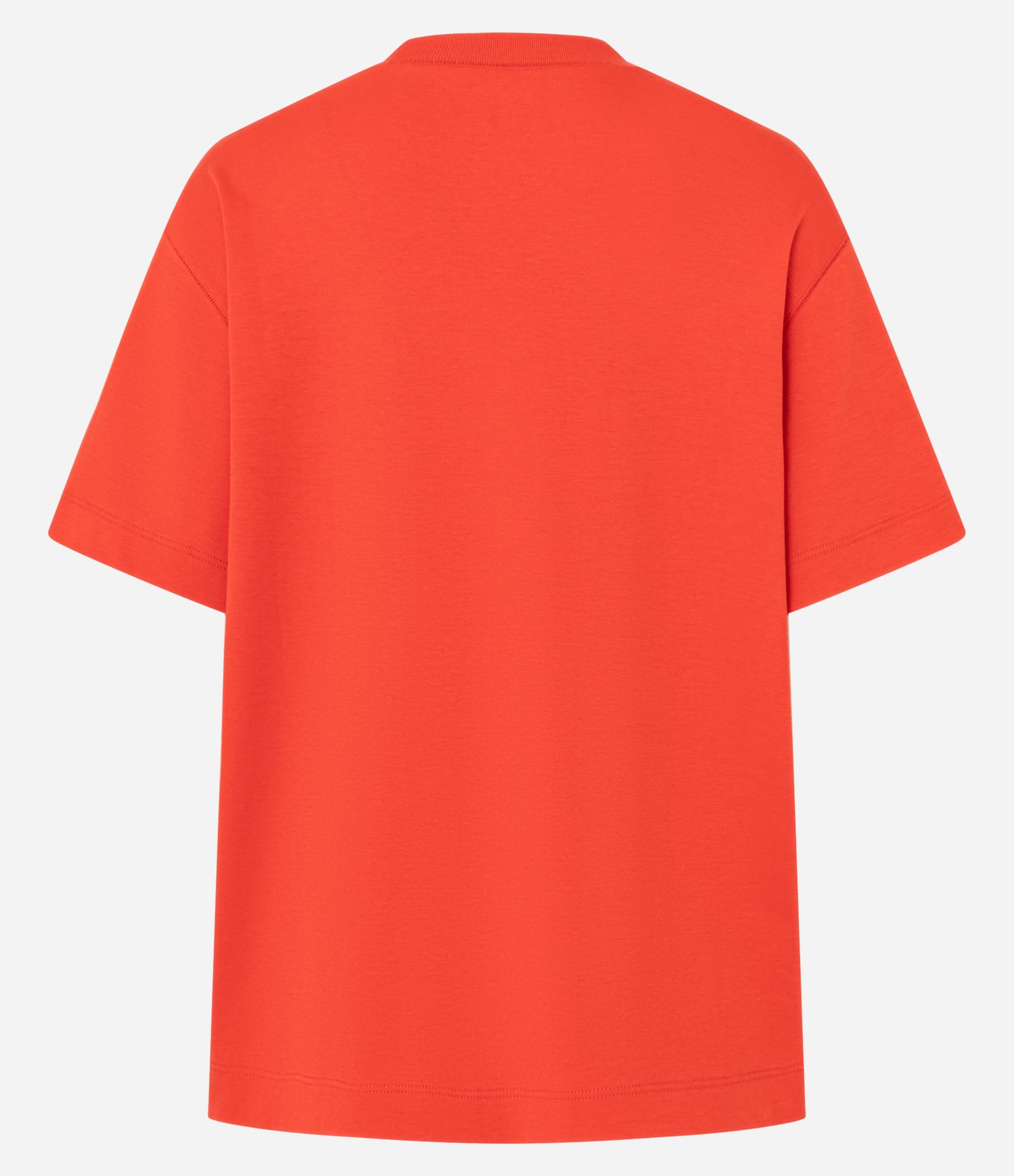 Camiseta Boxy em Algodão com Manga Curta Vermelho 5