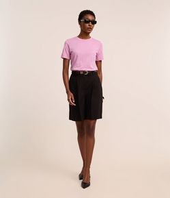 Blusa Básica Justinha em Ribana de Algodão