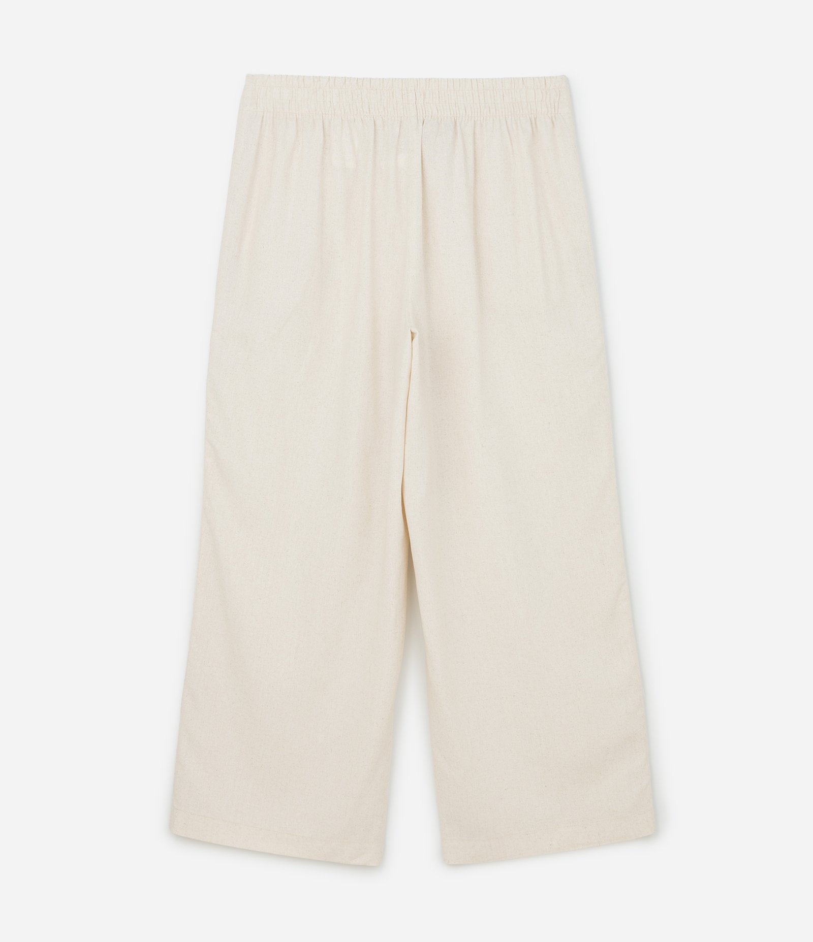 Calça Wide Leg Alfaiataria em Viscolinho Curve & Plus Size Off White 6