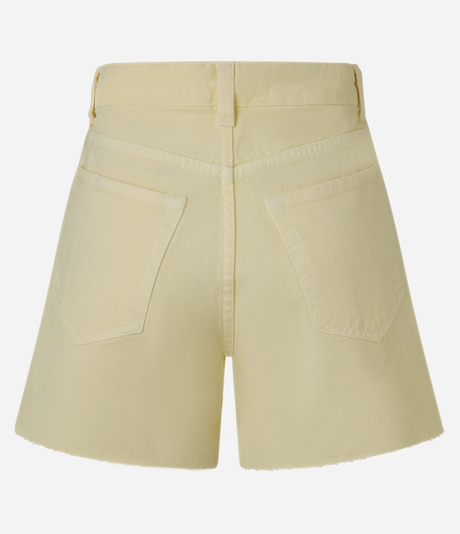 Short Mom em Sarja com Bolsos Amarelo 6