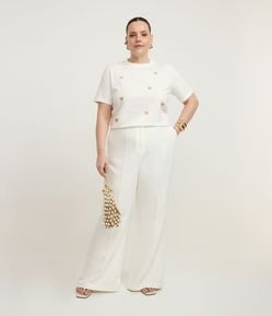 Calça Flare Alfaiataria Curve & Plus Size