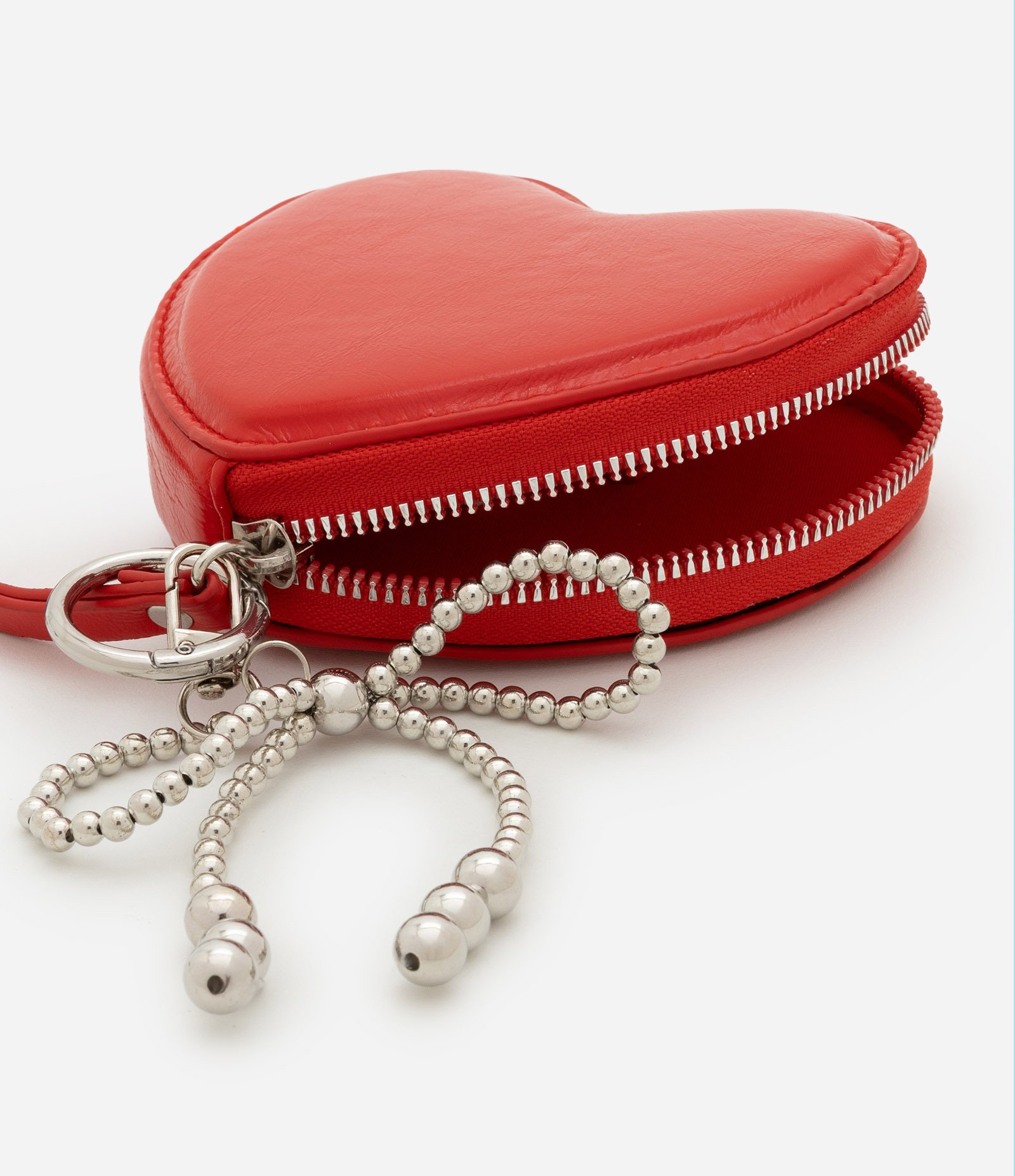 Carteira Média com Forma de Coração e Lacinho Vermelho 4