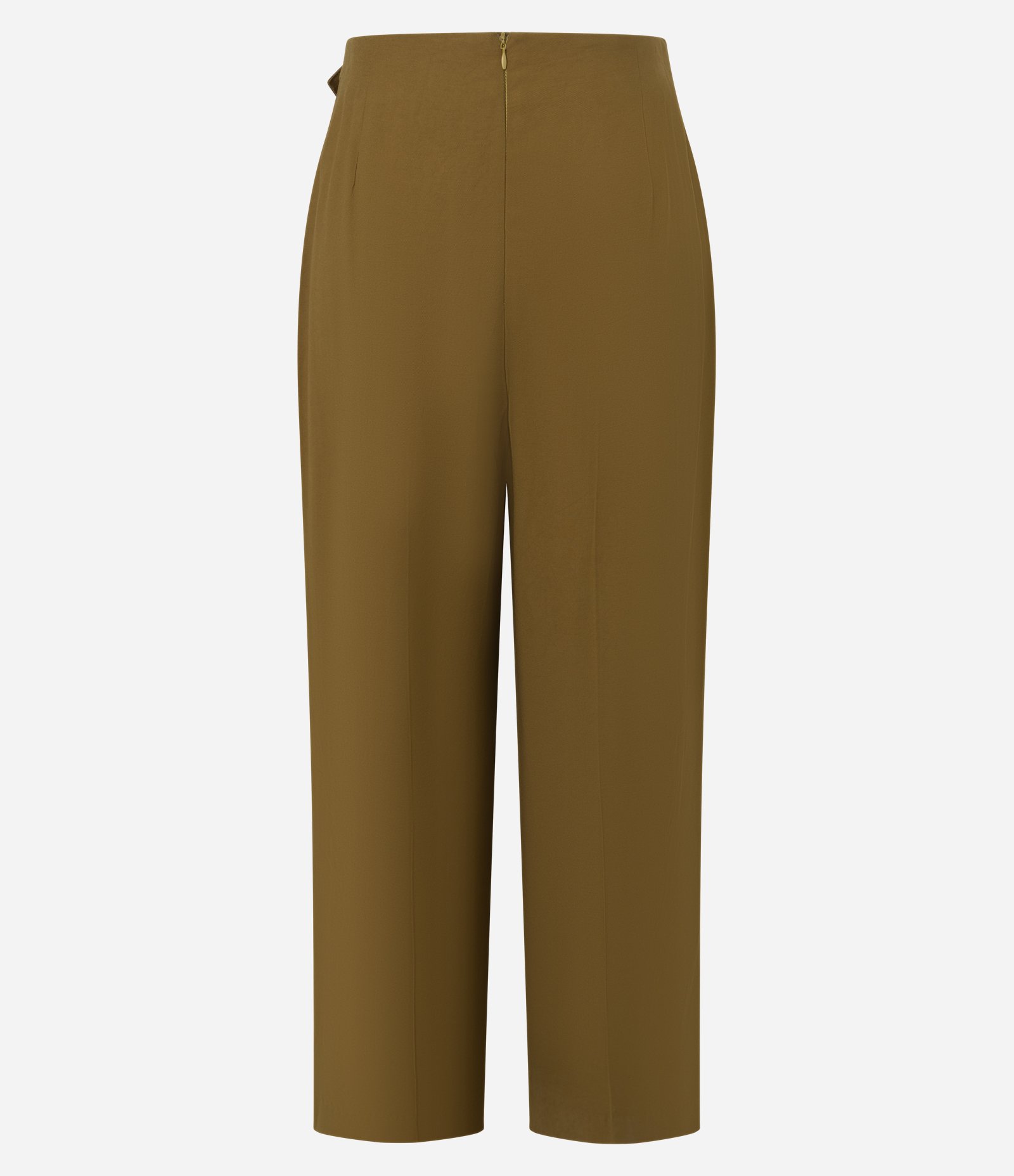 Calça Wie Leg em Alfaiataria com Cintura Alta e Faixa no Cós Bege 6