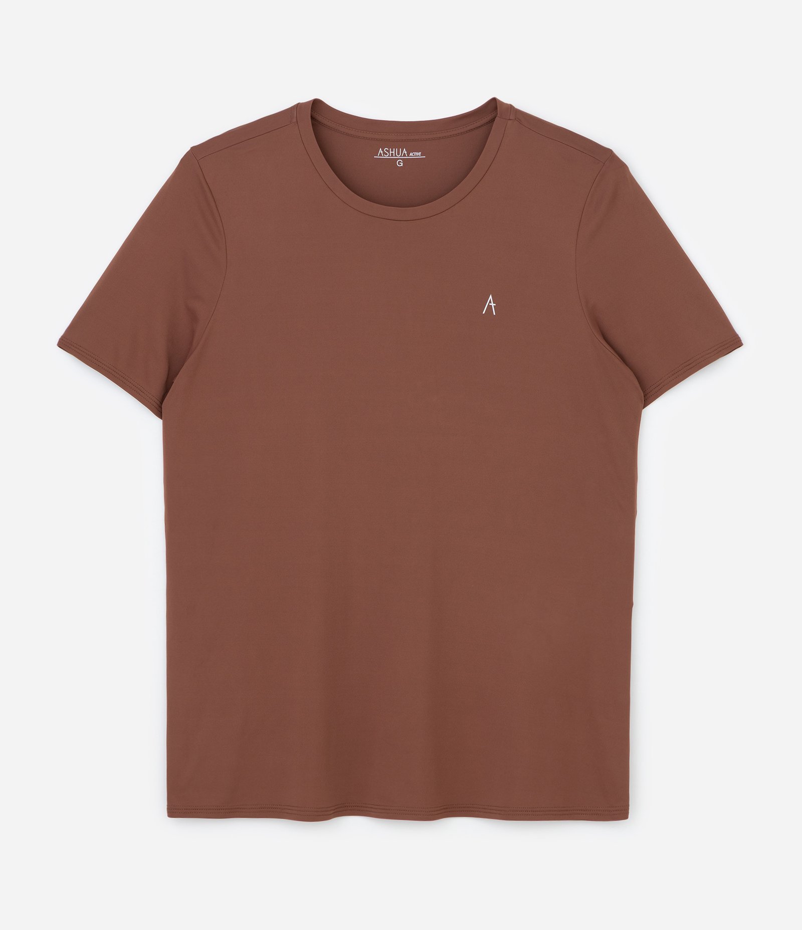 Camiseta Esportiva com Tecnologia Dry Curve & Plus Size Marrom 1