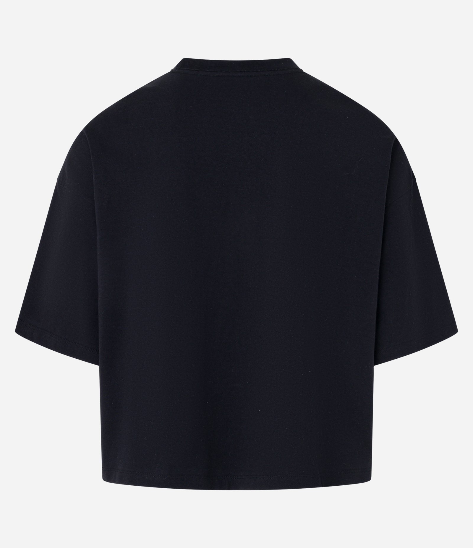 Camiseta Oversized Cropped em Algodão com Estampa Tribal Preto 7