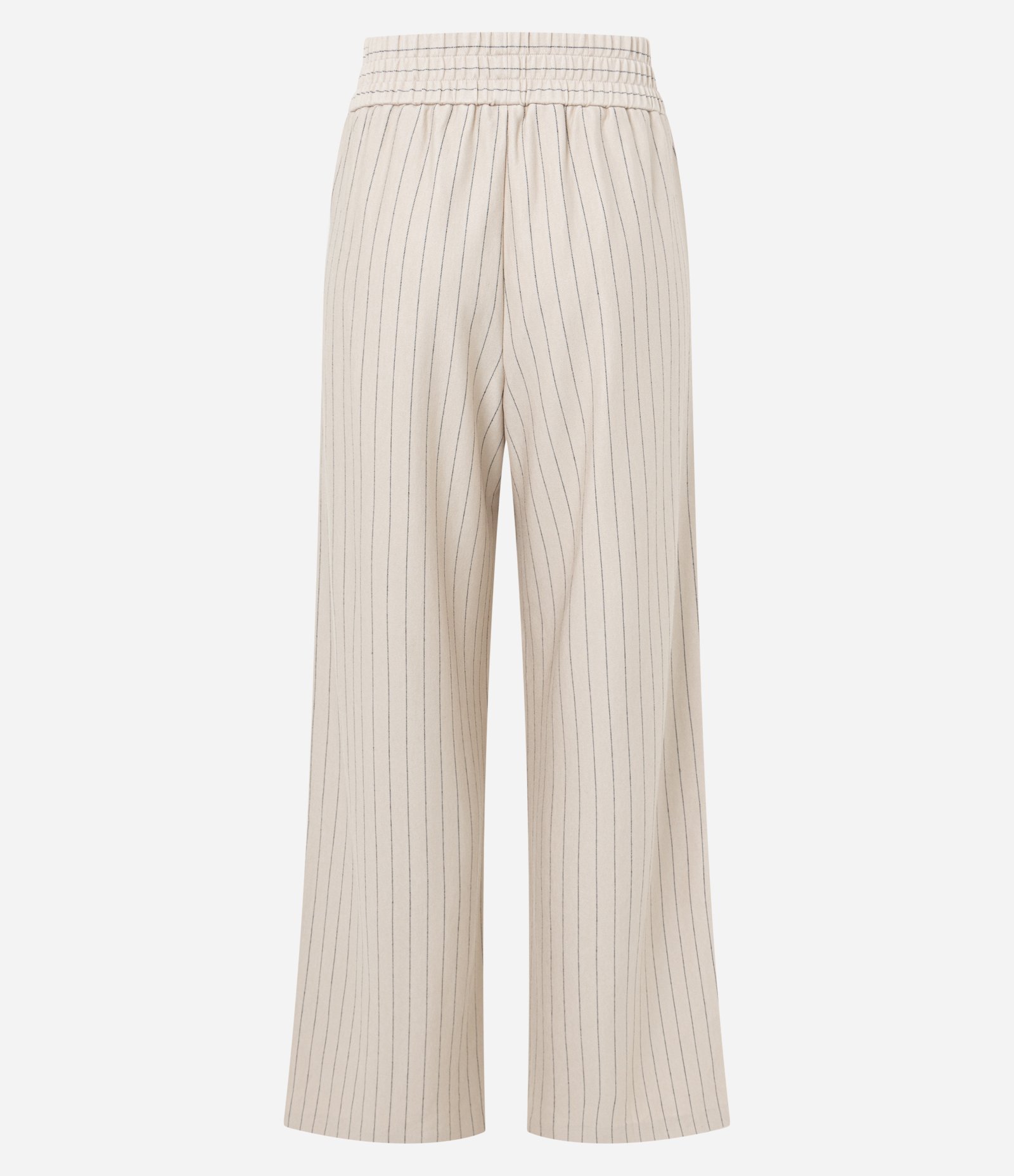 Calça Wide Risca de Giz em Ponto Roma Off White 7