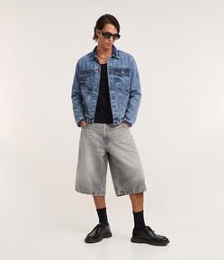 Jaqueta Regular em Jeans Estonada
