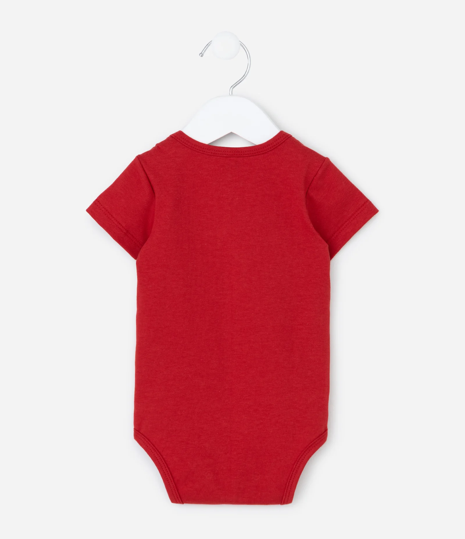 Body Infantil com Estampa Lettering Meu Primeiro Natal - Tam RN a 18 Meses Vermelho 3