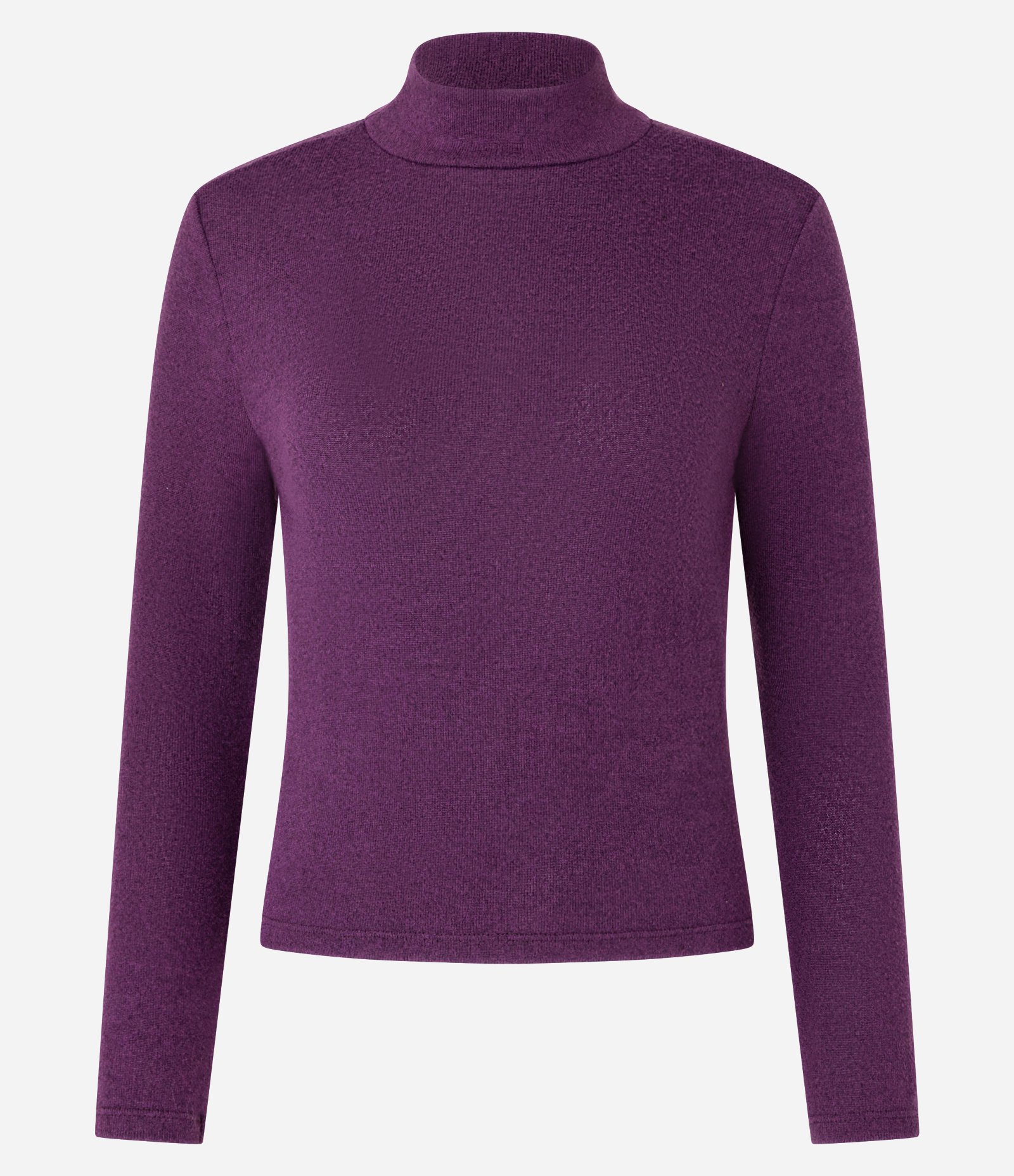 Blusa Texturizada com Gola Alta e Manga longa Roxo 5