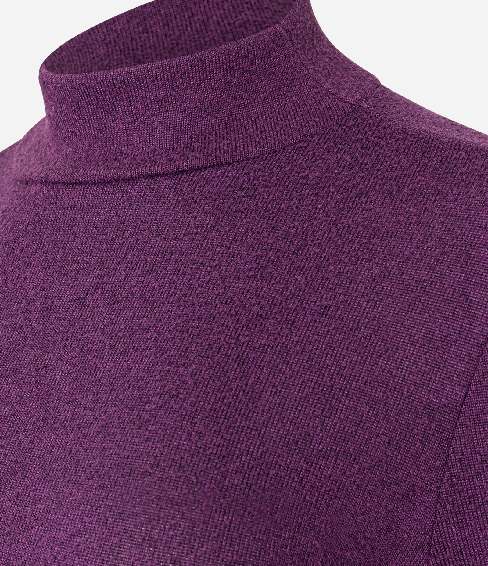 Blusa Texturizada com Gola Alta e Manga longa Roxo 6