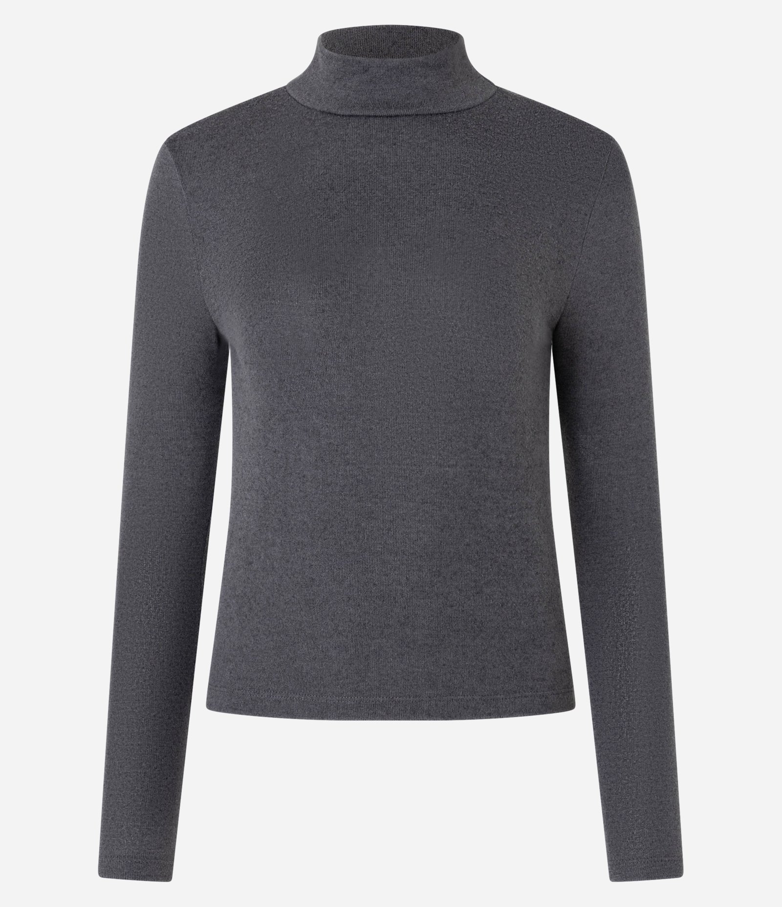 Blusa Texturizada com Gola Alta e Manga longa Cinza 6