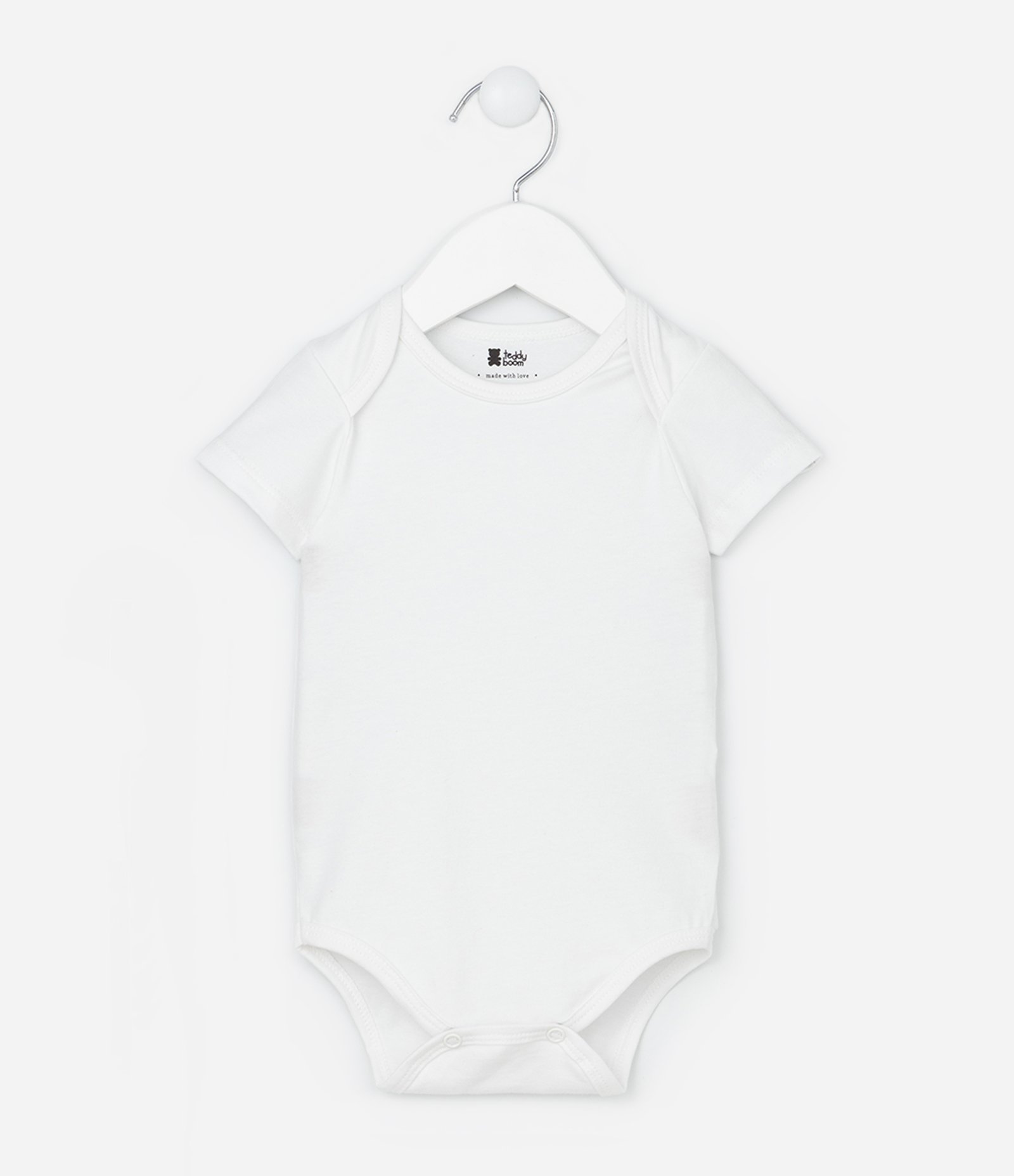 Conjunto Infantil em Anarruga com Jardineira e Body - Tam 0 a 18 Meses Azul 4