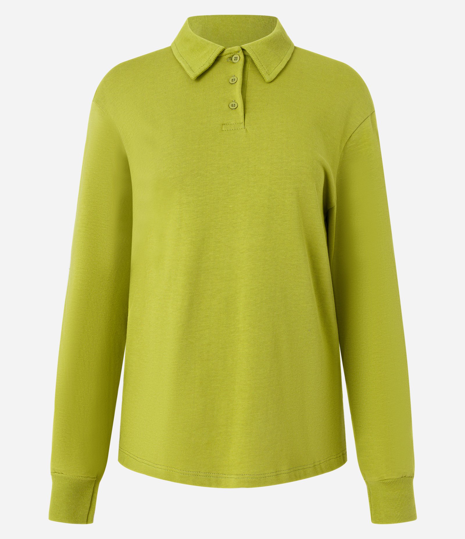 Blusa Texturizada em Algodão com Gola Polo Verde 6