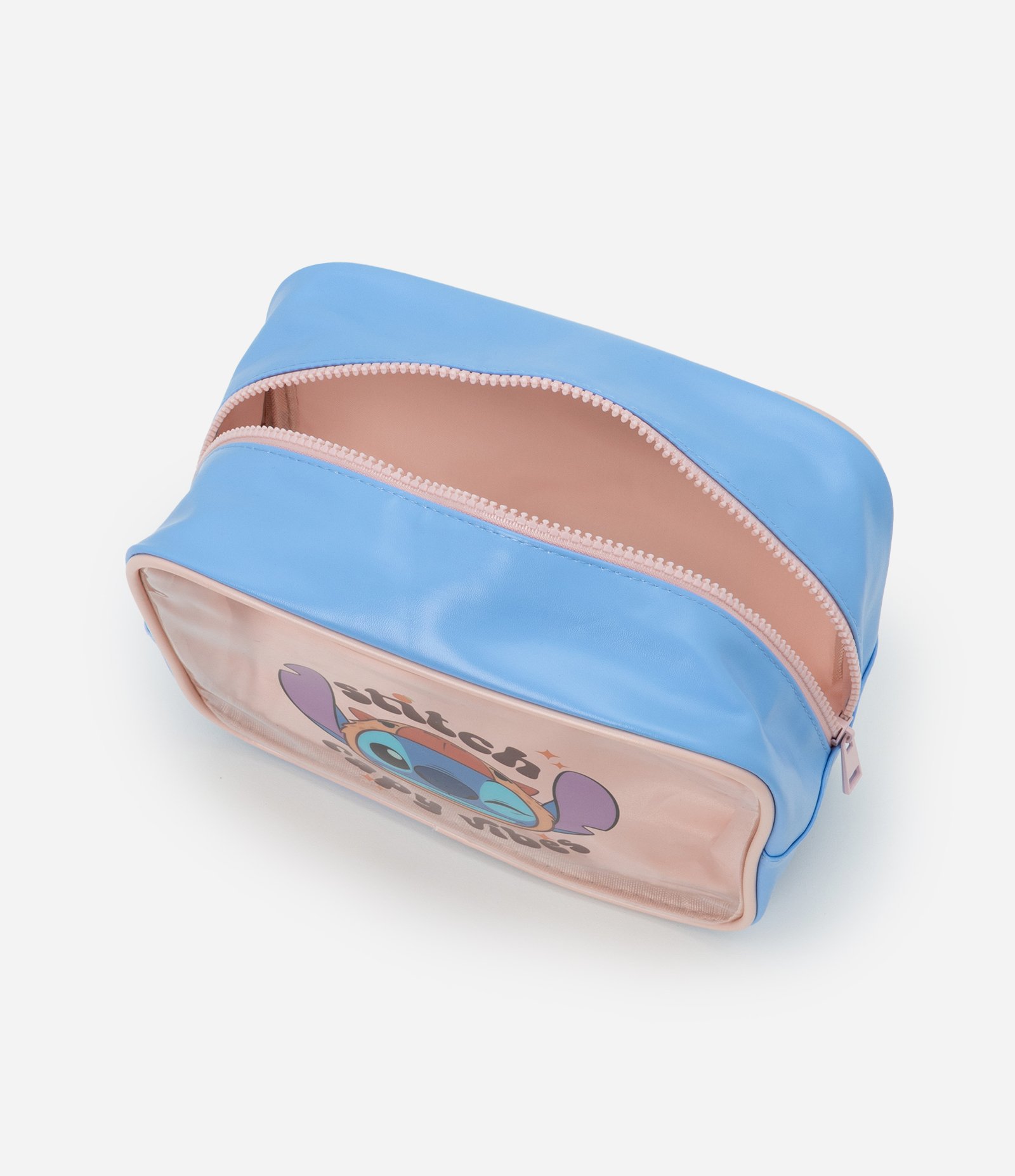 Necessaire em Poliamida Modelo Retangular Grande com Estampa Stitch Capivara Multicores 4