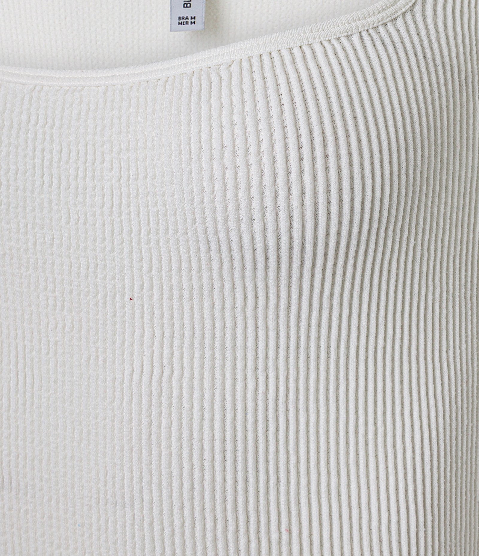 Body Regata Seamless com Textura Branco 6