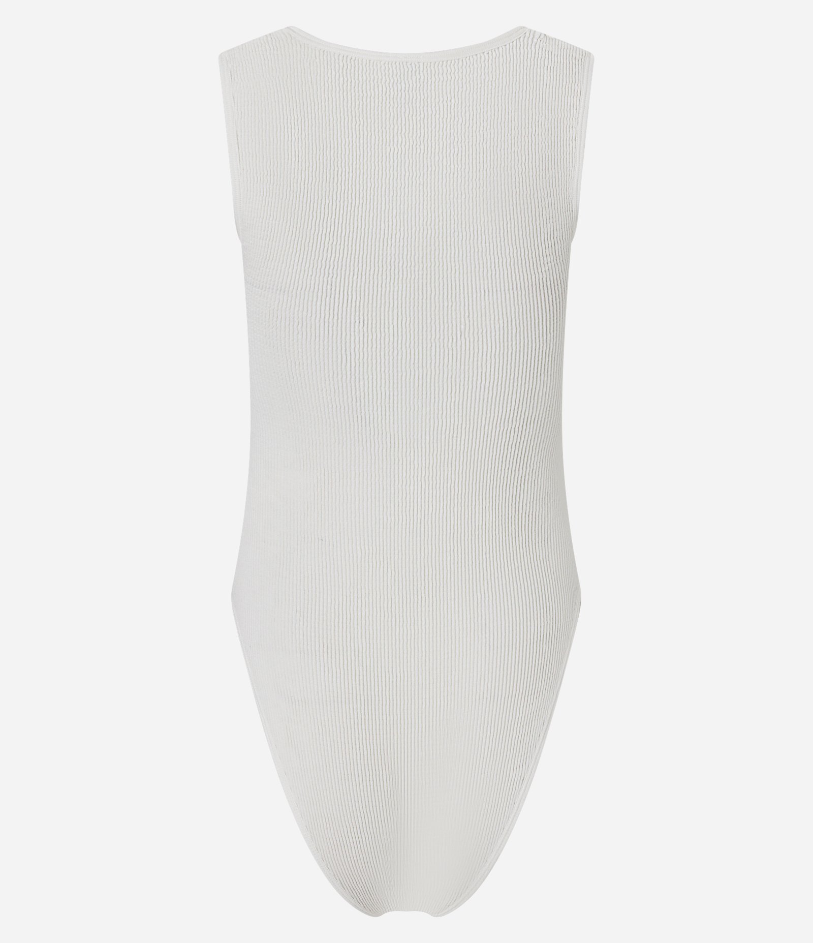 Body Regata Seamless com Textura Branco 7