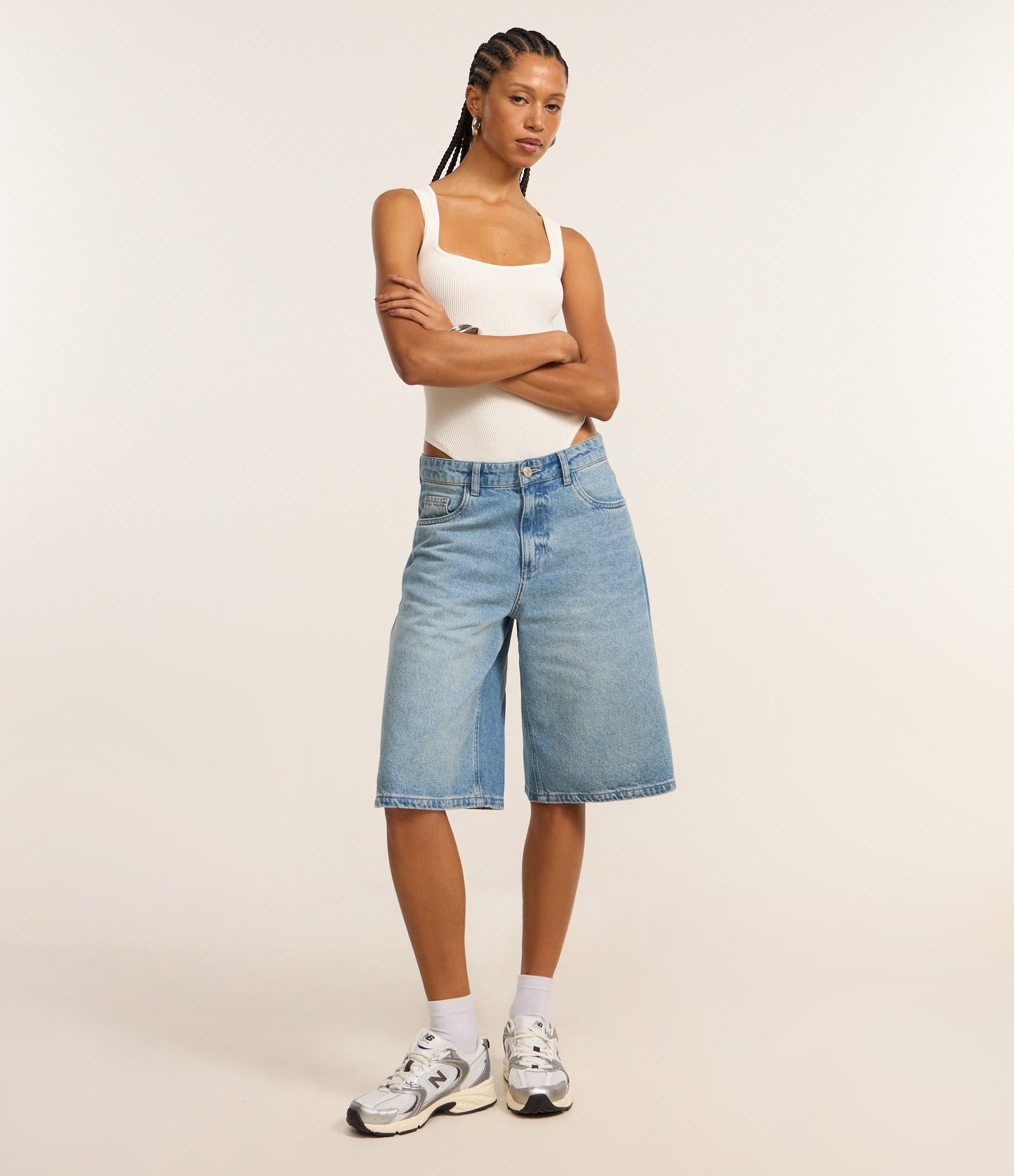 Body Regata Seamless com Textura Branco 2