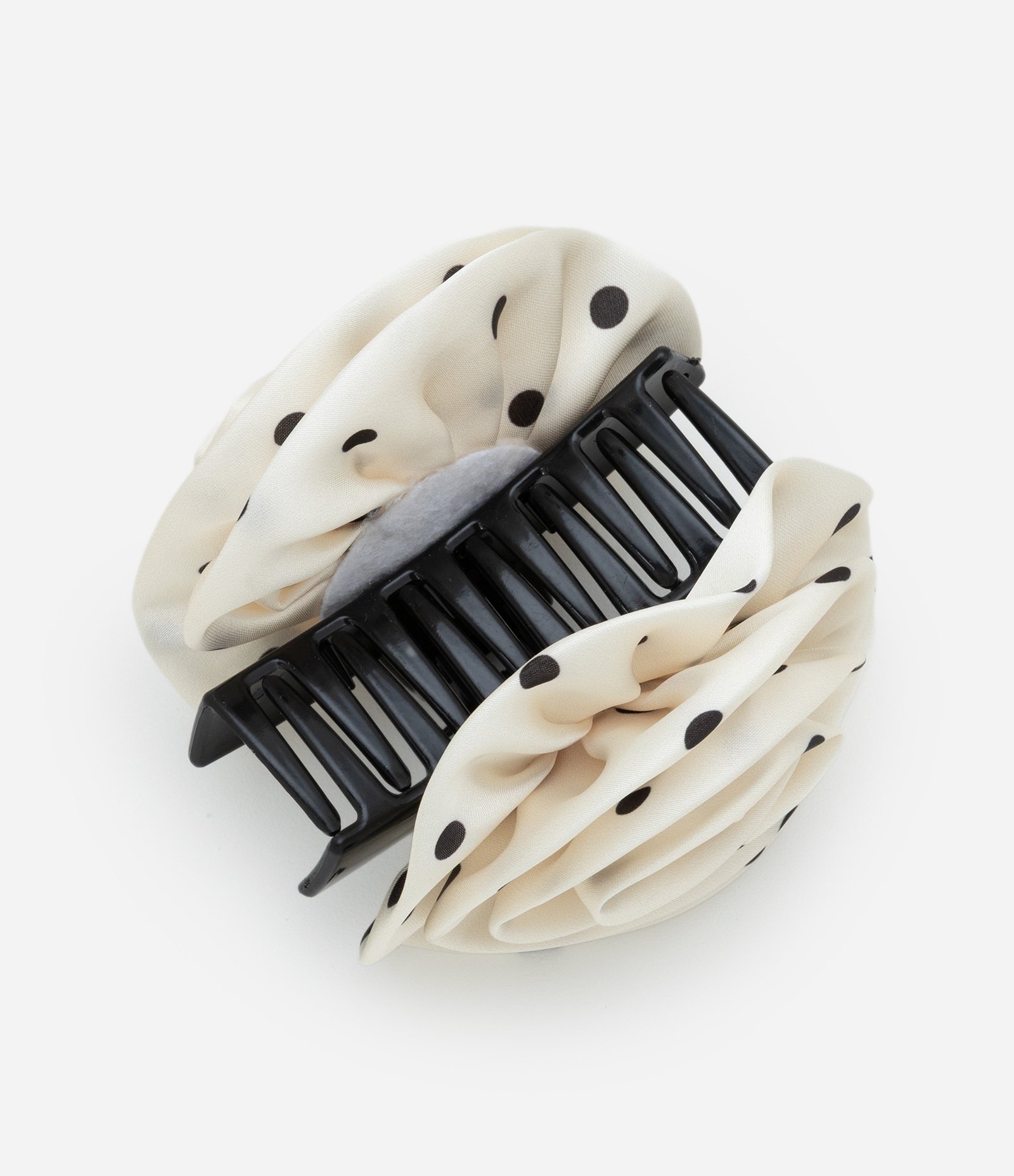 Piranha de Cabelo com Formato de Flor Poá Branco 3