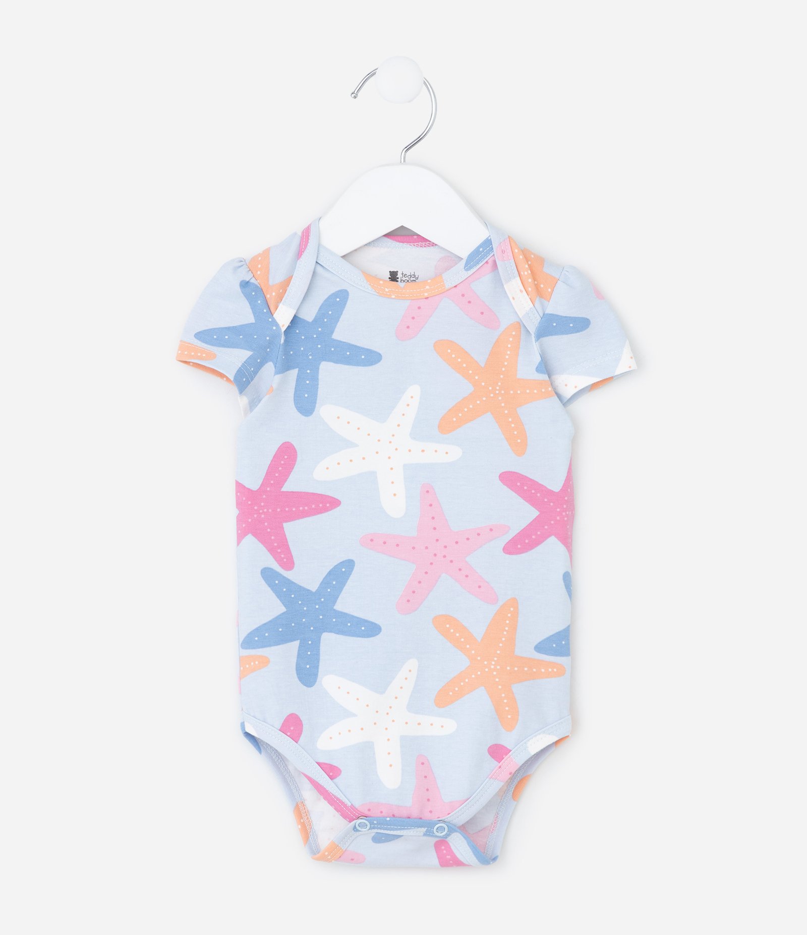 Body Infantil com Estampa de Estrelas - Tam 0 a 18 Meses Azul 1