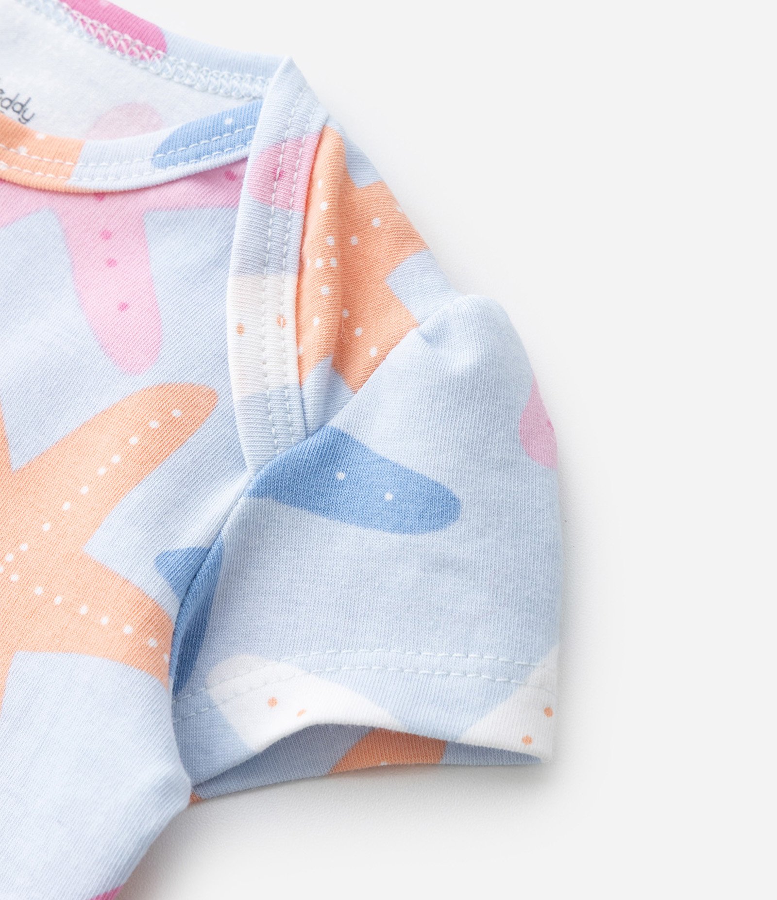 Body Infantil com Estampa de Estrelas - Tam 0 a 18 Meses Azul 5