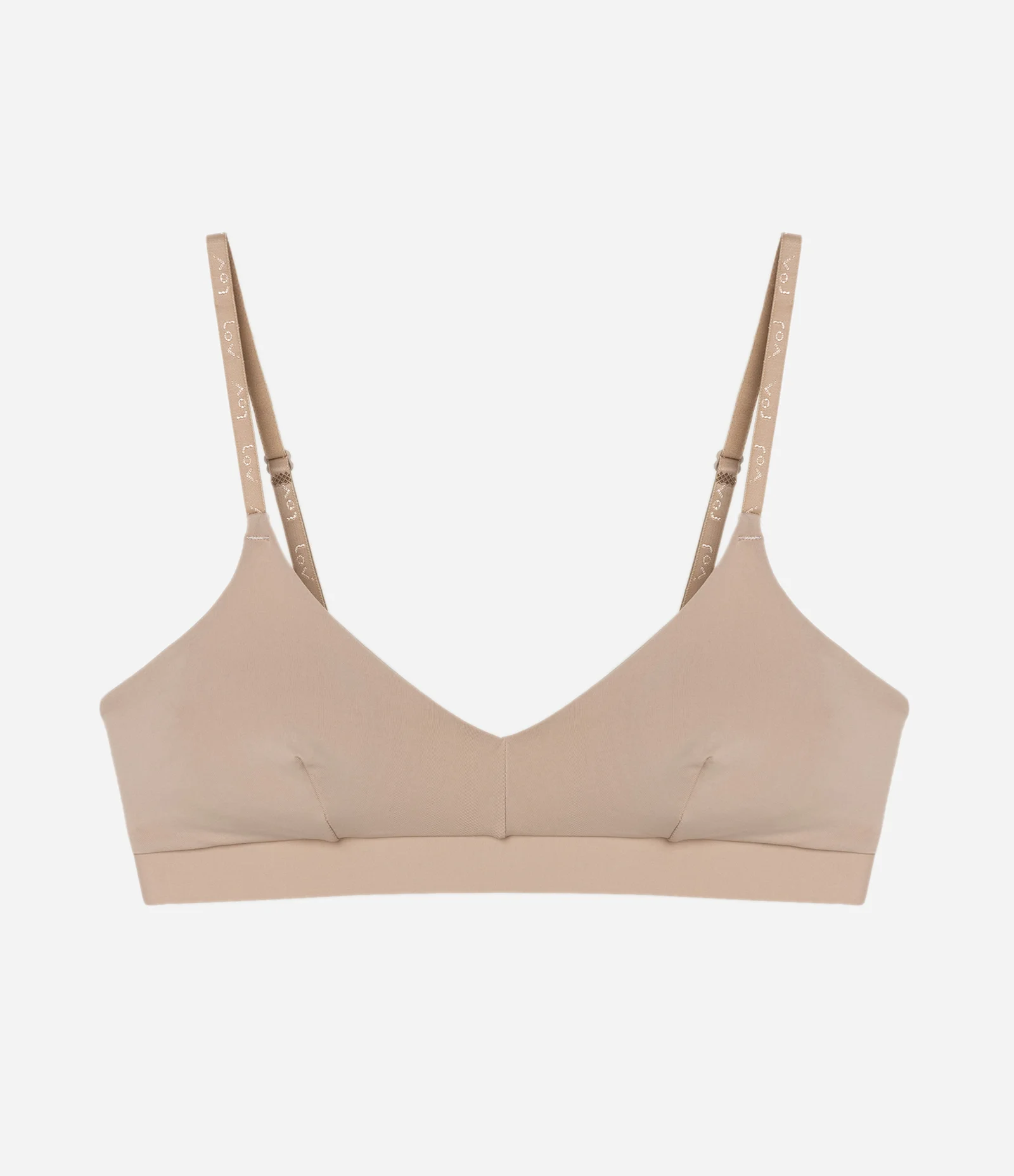 Sutiã Top em Microfibra sem Bojo e sem Aro Bege 1