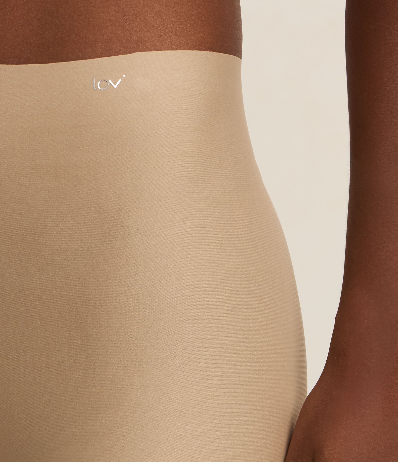 Calça Corsário Funcional em Microfibra Bege 3