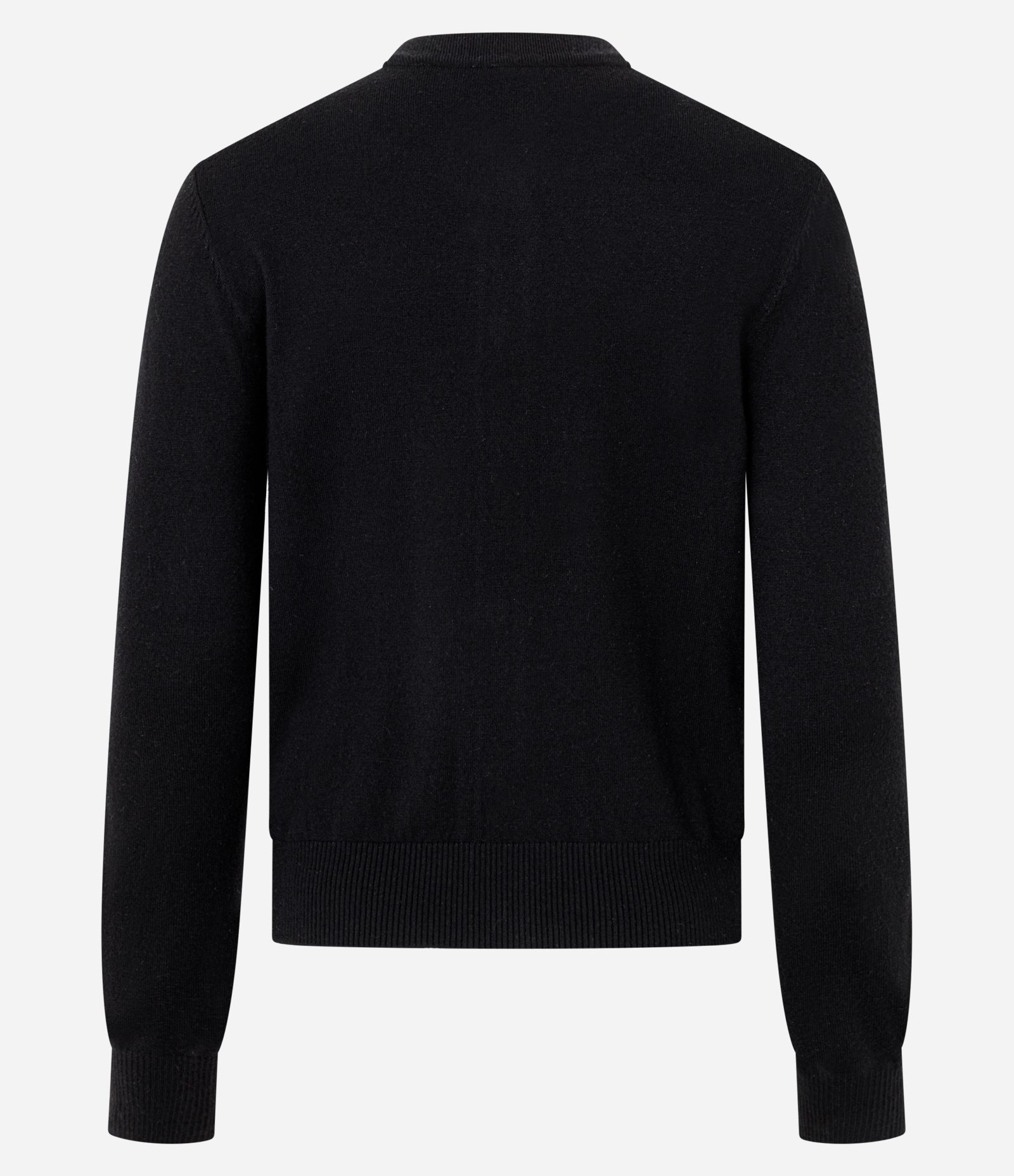 Cardigan Básico em Tricô com Botões e Gola Redonda Preto 5