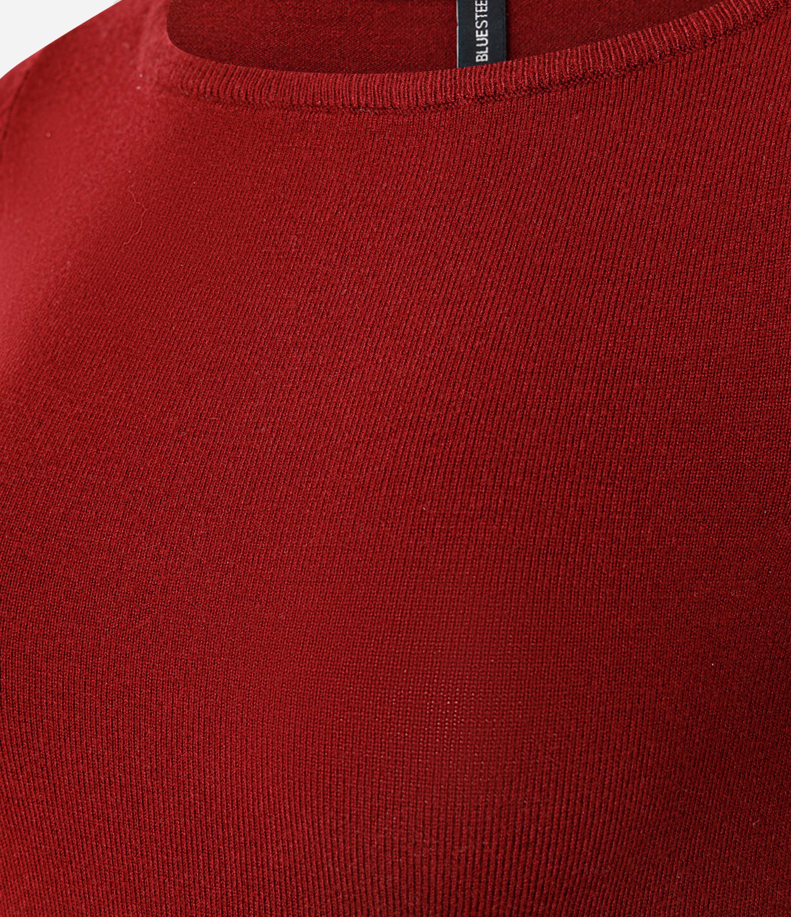 Sueter Tricô em Viscose com Decote Canoa Vermelho 5