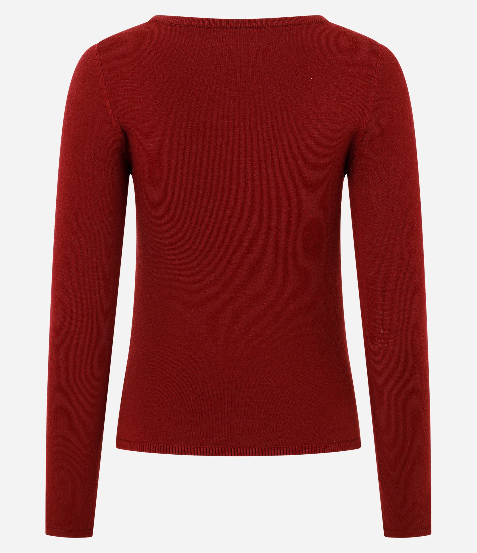 Sueter Tricô em Viscose com Decote Canoa Vermelho 6