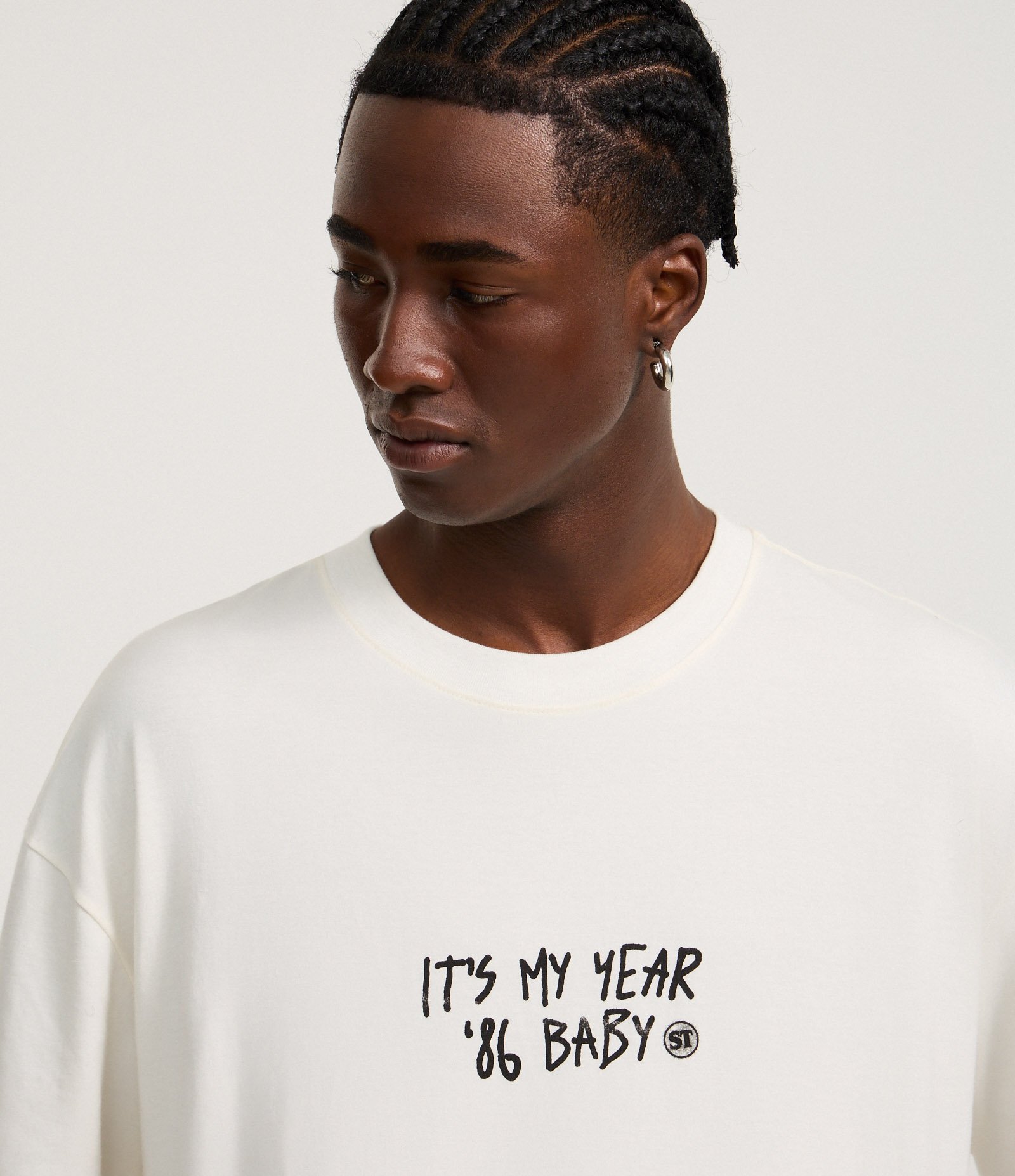 Camiseta Relaxed em Algodão com Estampa e Lettering Stranger Things Branco 4