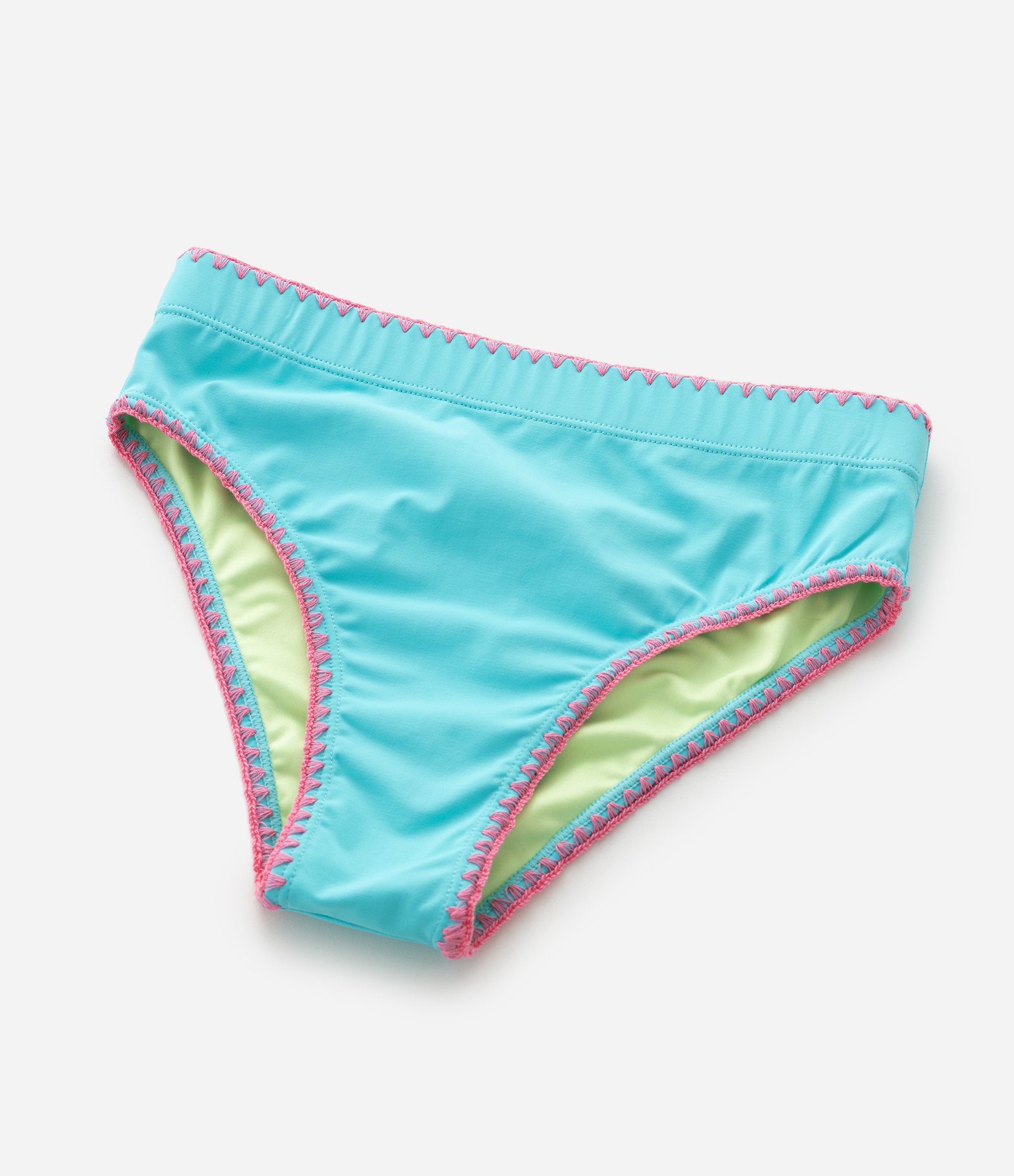 Biquíni Infantil com Costura Contrastante – Tam 5 a 14 Anos Rosa/Azul 11