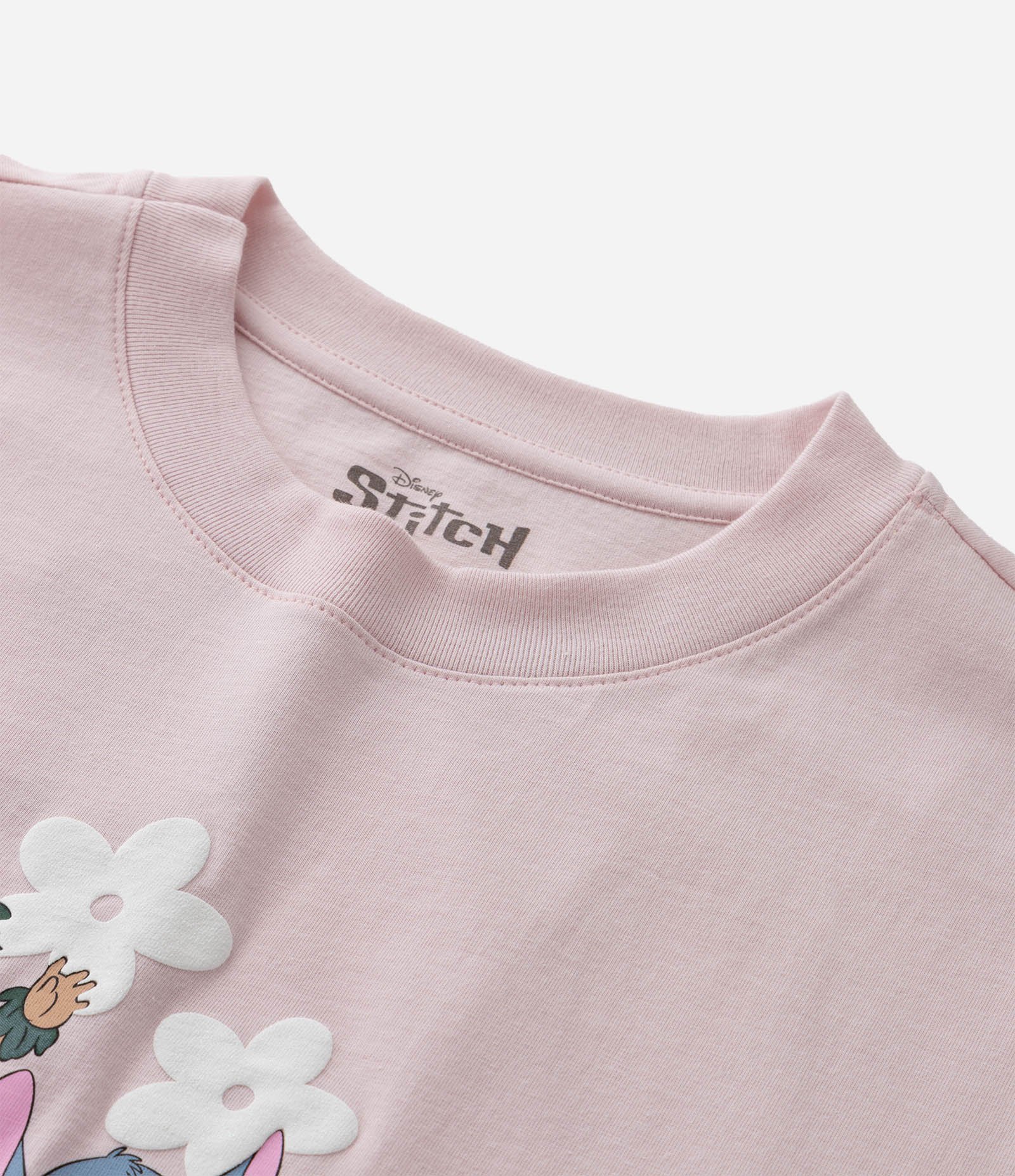 Camiseta Infantil Oversized com Estampa Havaiana Lilo e Stitch - Tam 5 a 14 Anos Rosa 4