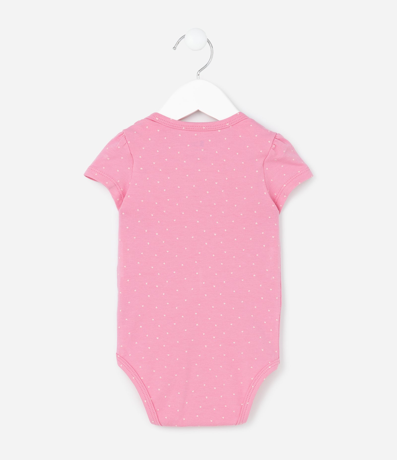 Body Infantil com Estampa Poá e Lagosta - Tam 0 a 18 Meses Rosa 3