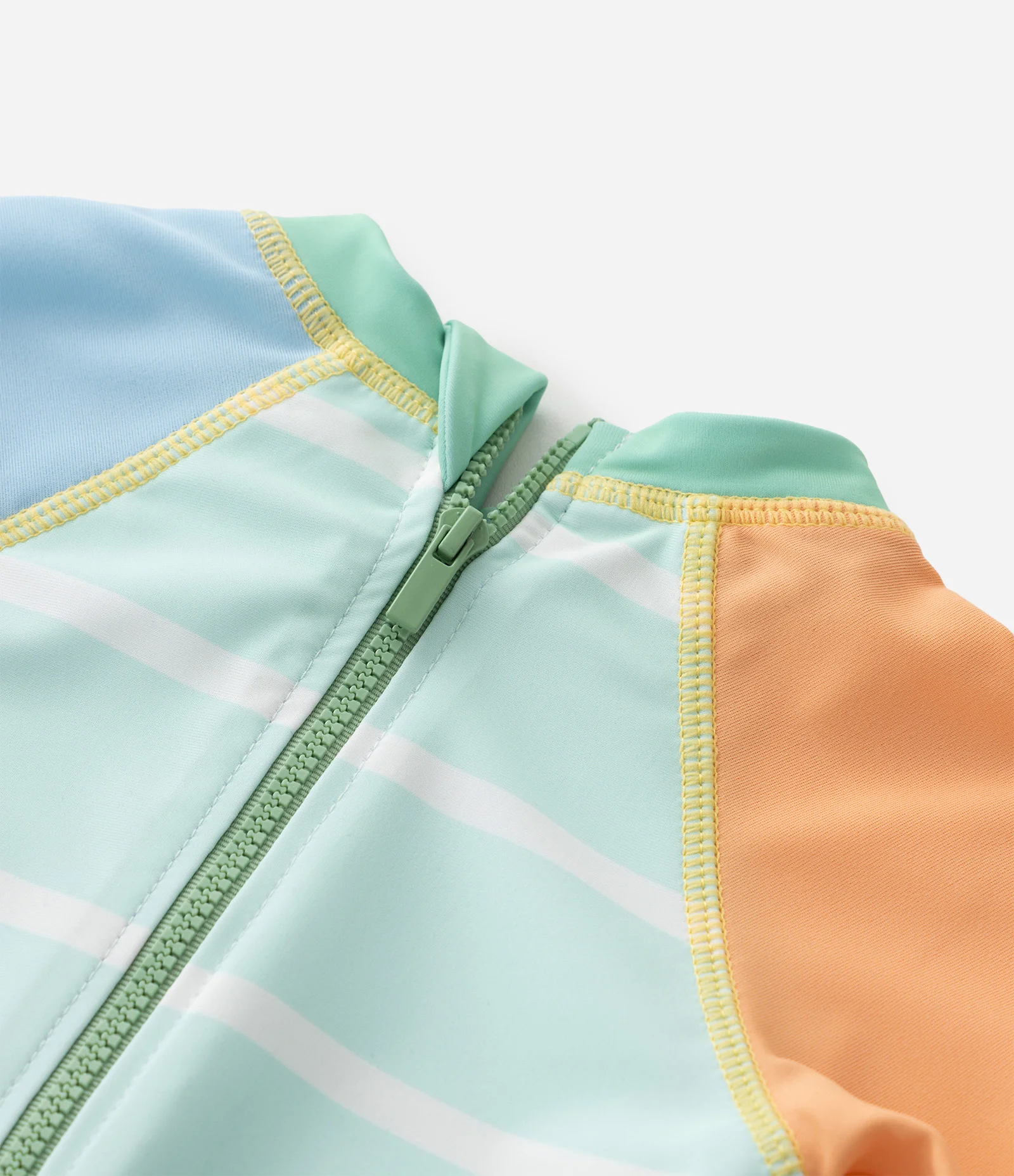 Macacão Infantil com Proteção UV e Animais 3D – Tam 6 Meses a 4 Anos Verde Água 5