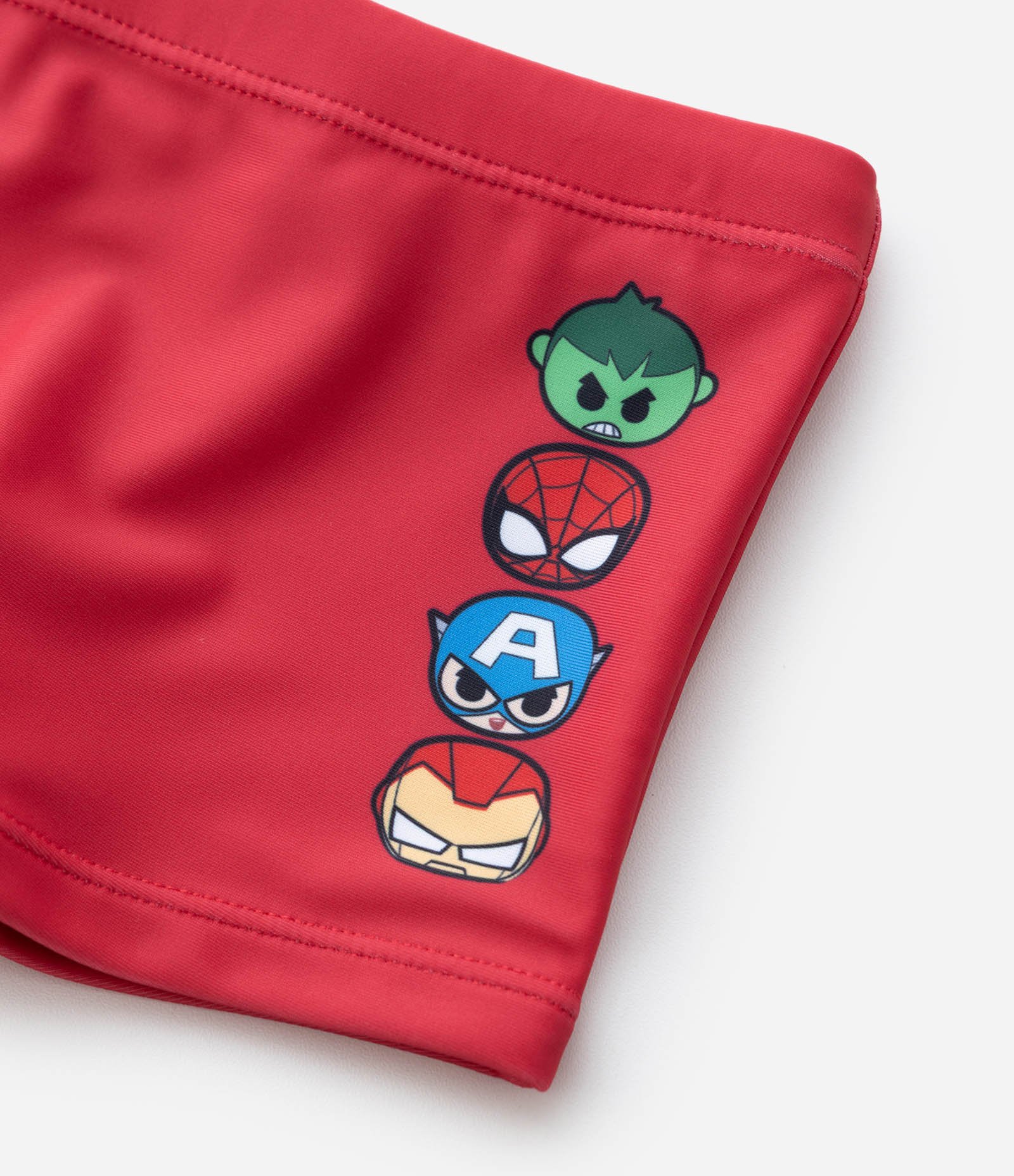 Conjunto Infantil UV com Camiseta Manga Longa e Sunga Marvel – Tam 1 a 4 Anos Azul/Vermelho 12