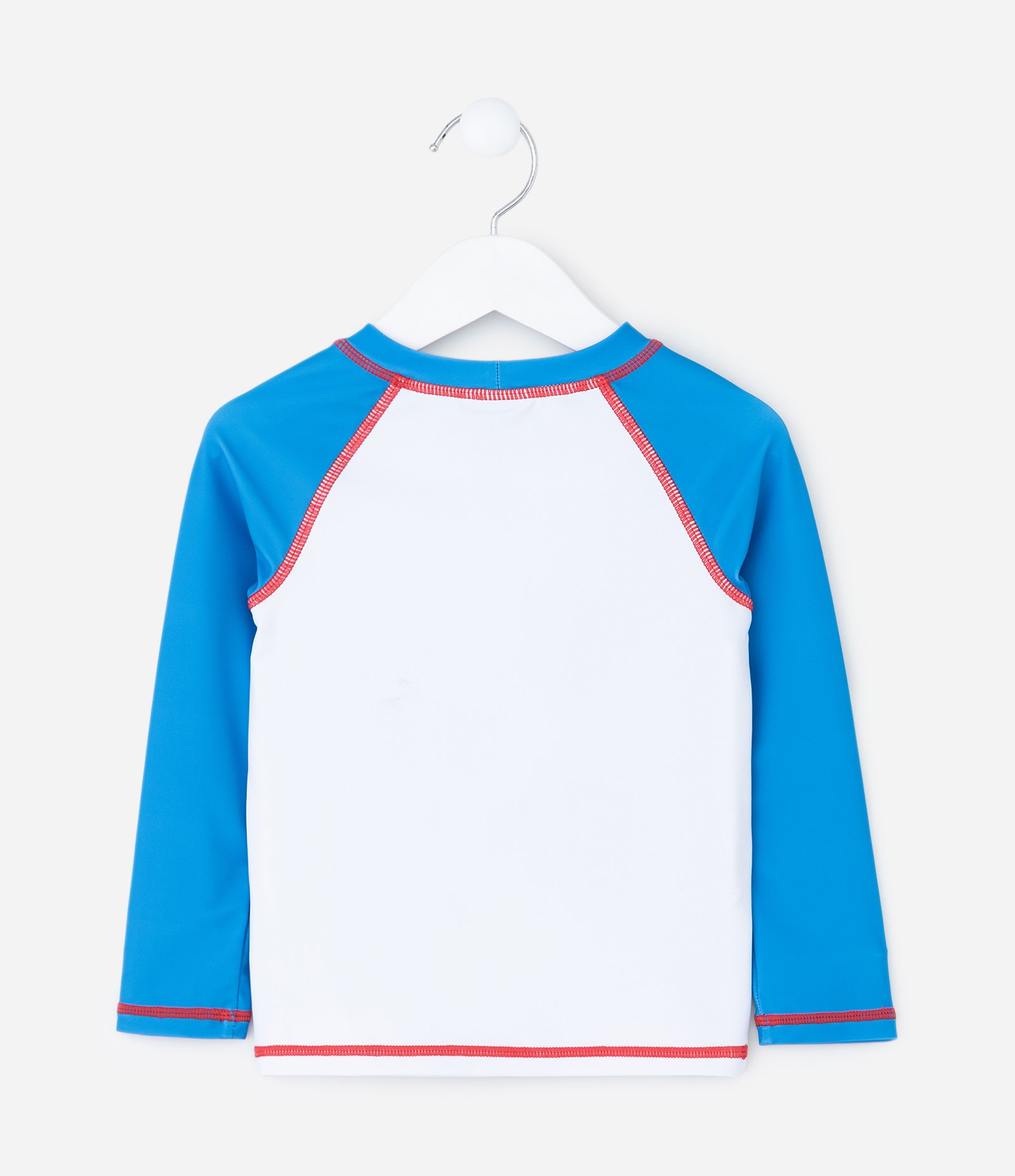 Conjunto Infantil UV com Camiseta Manga Longa e Sunga Marvel – Tam 1 a 4 Anos Azul/Vermelho 3