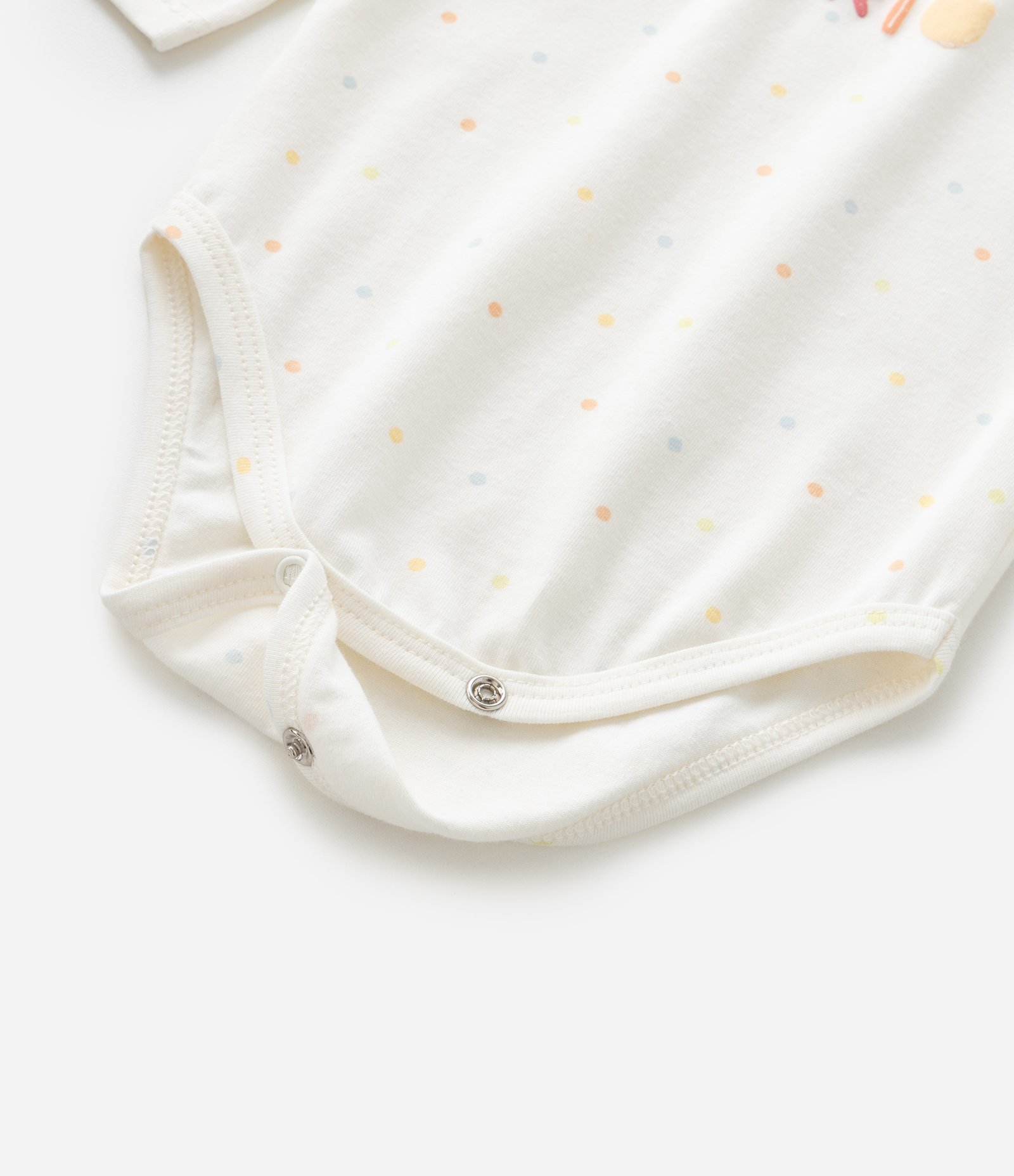 Body Infantil com Estampa Lettering Meu Mesversário  - Tam RN a 18 Meses Branco 5