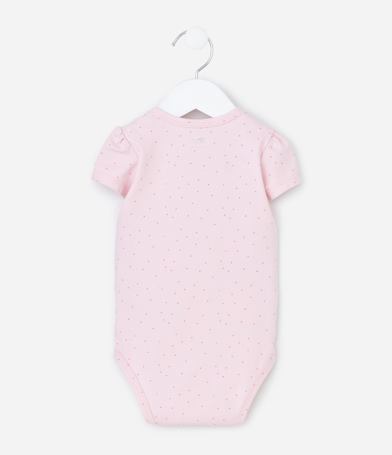 Body Infantil com Estampa Poá Princesinha do Dindo - Tam 0 a 18 Meses Rosa 2