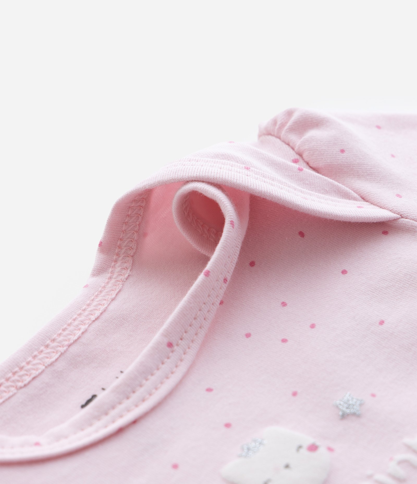 Body Infantil com Estampa Poá Princesinha do Dindo - Tam 0 a 18 Meses Rosa 5