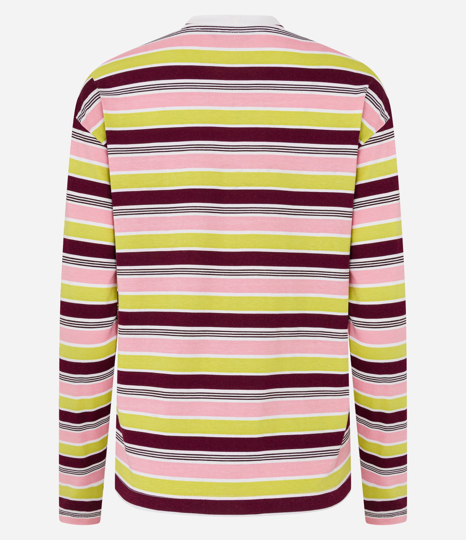Camiseta em Algodão com Listras Variadas Roxo/Rosa/Verde/Branco 6