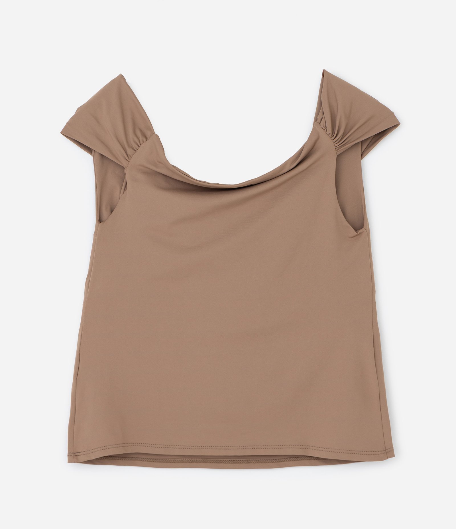 Blusa Ombro a Ombro Deslocado Curve & Plus Size Marrom 7