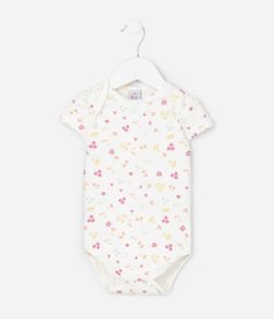 Body Infantil com Estampa Floral Liberty - Tam 0 a 18 Meses