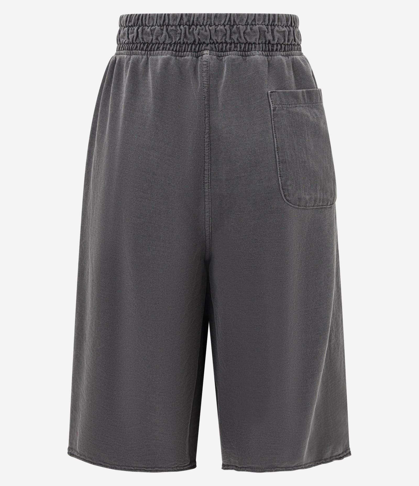 Bermuda Jorts Oversized em Moletom com Recortes Preto Estonado 6