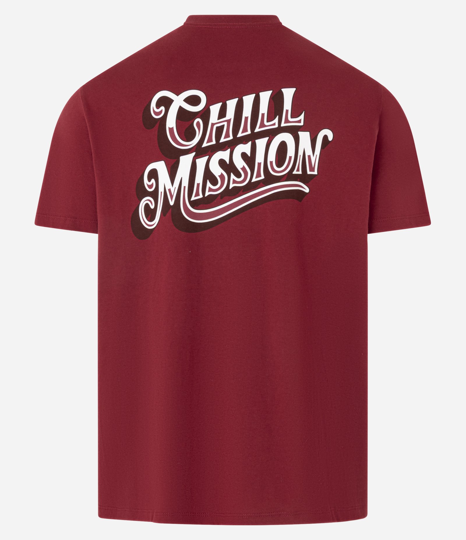 Camiseta T-Shirt Comfort em Algodão com Lettering Chill Mission Vermelho 6