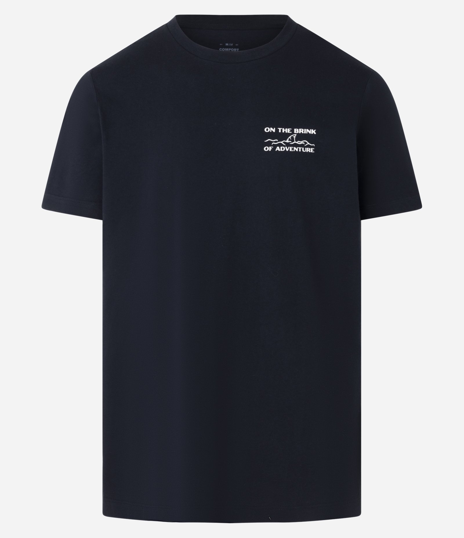 Camiseta T-Shirt em Algodão com Estampa Esqueleto na Canoa Preto 5