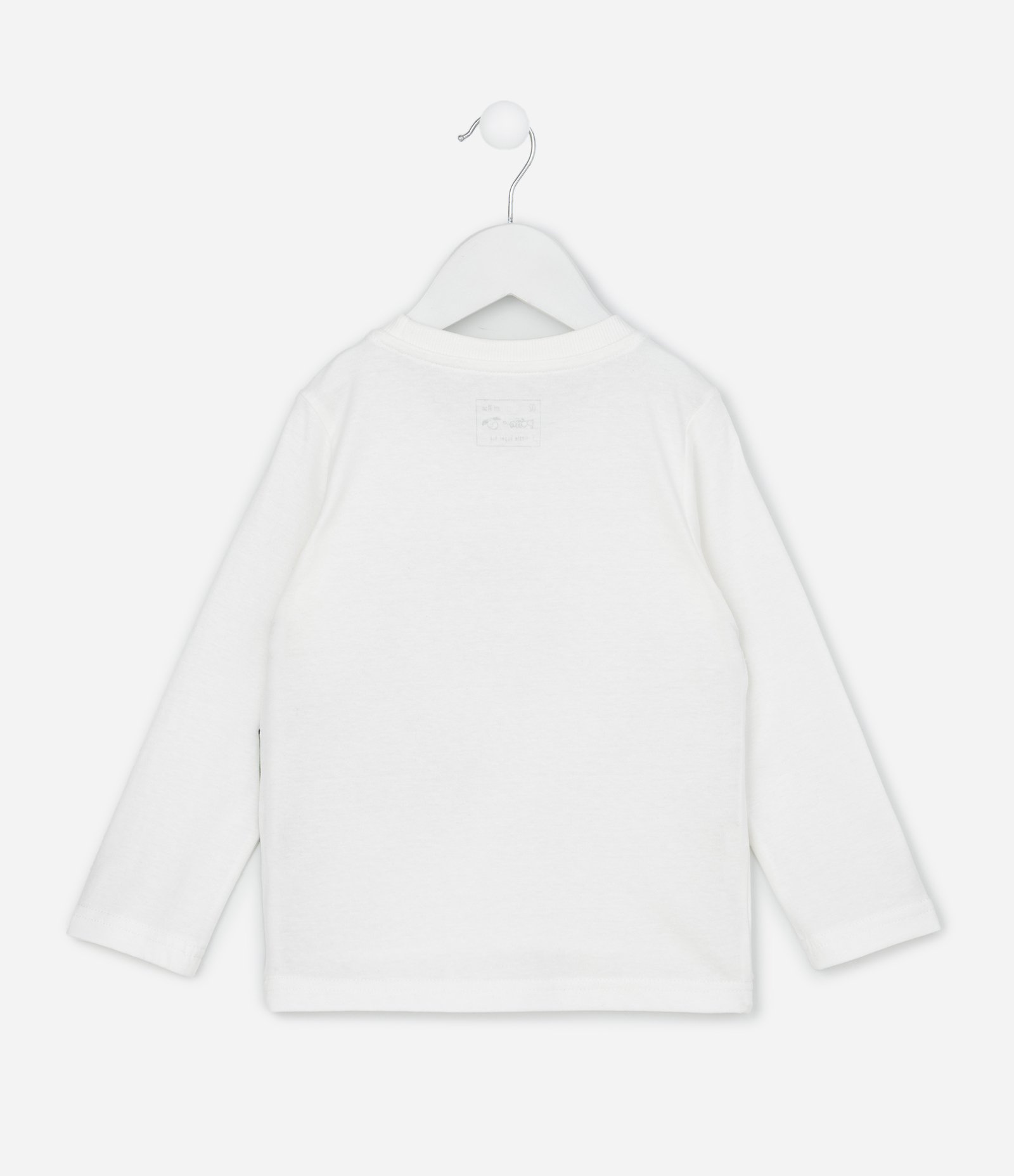 Camiseta Infantil com Estampa Interativa de Dinossauro – Tam 1 a 6 Anos Off White 2