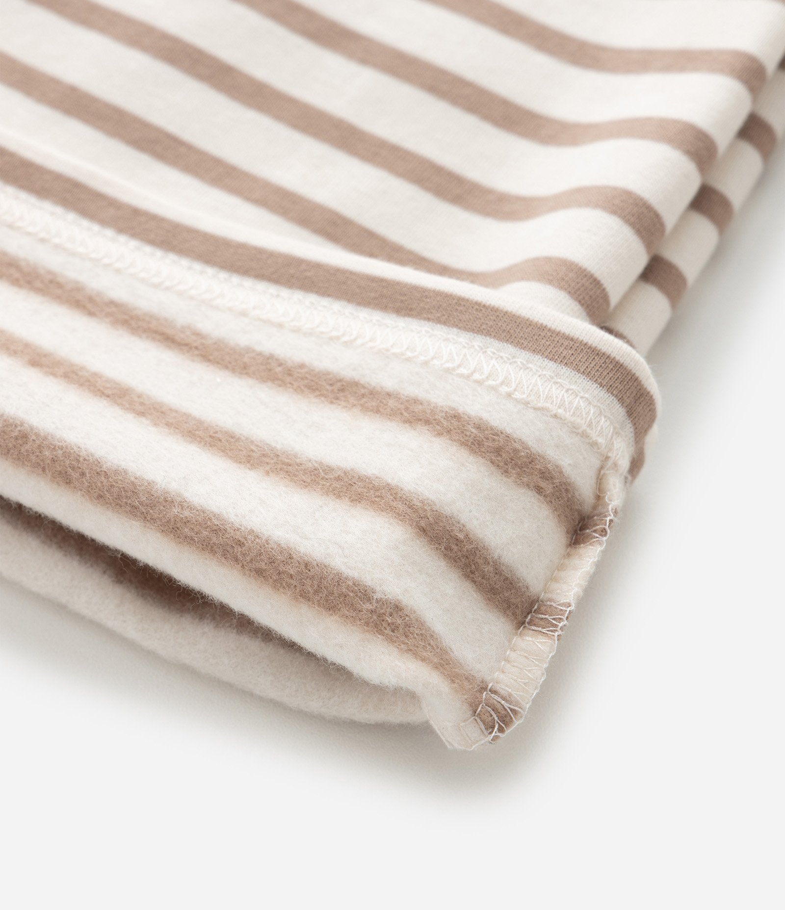 Camiseta Infantil Comfort Listrada – Tam 1 a 5/6 Anos Bege 4