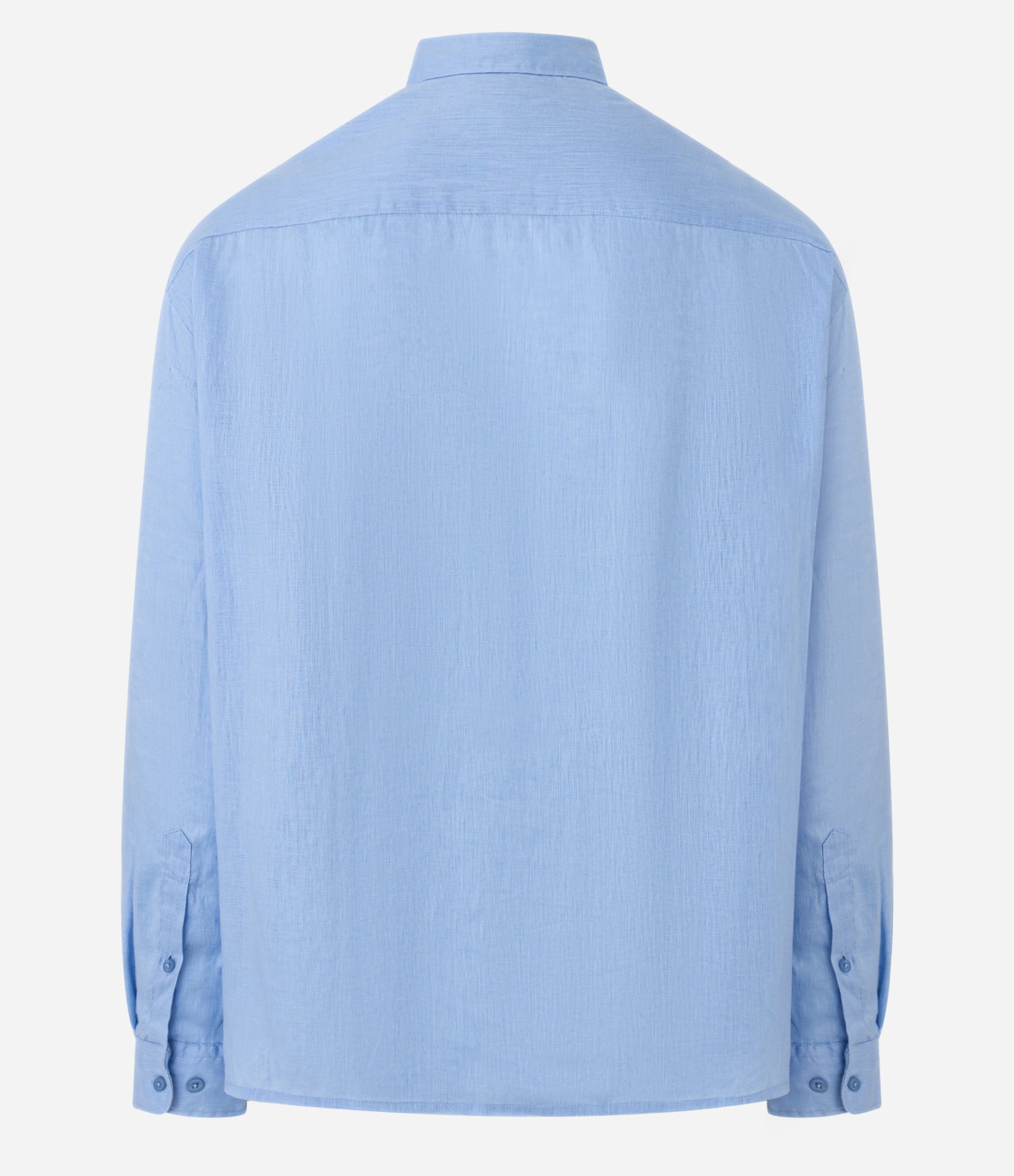 Camisa Relaxed em Cambraia de Linho Puro Azul 2