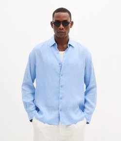 Camisa Relaxed em Cambraia de Linho Puro
