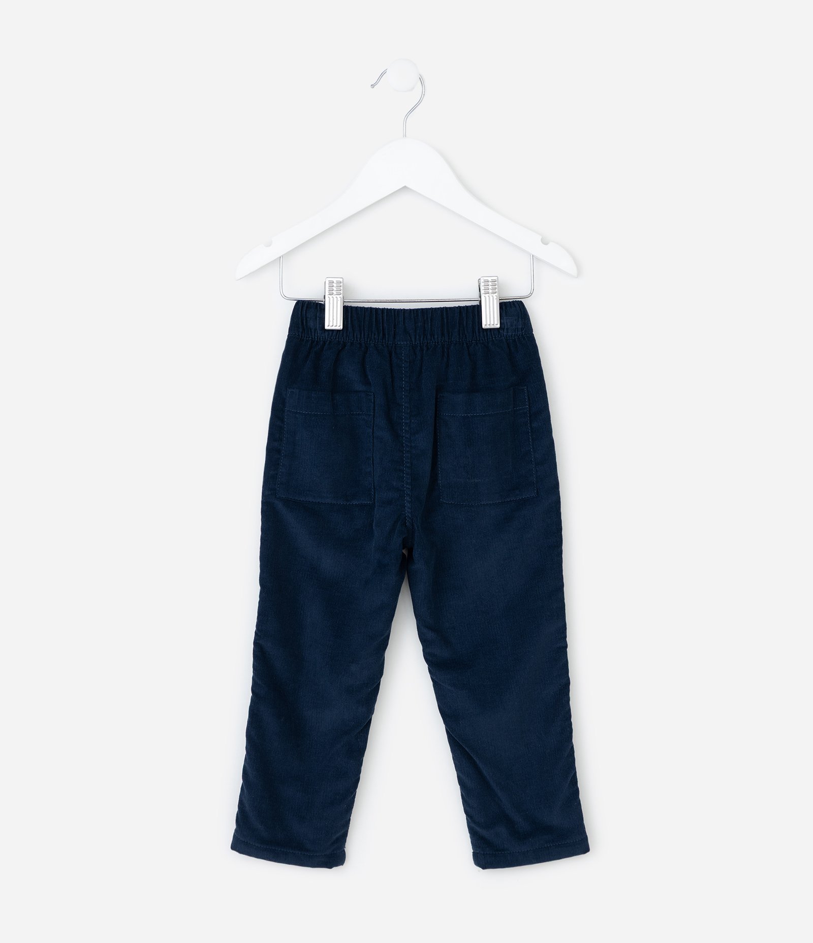 Calça Infantil em Veludo com Cós Elástico – Tam 1 a 5 Anos Azul Marinho 2